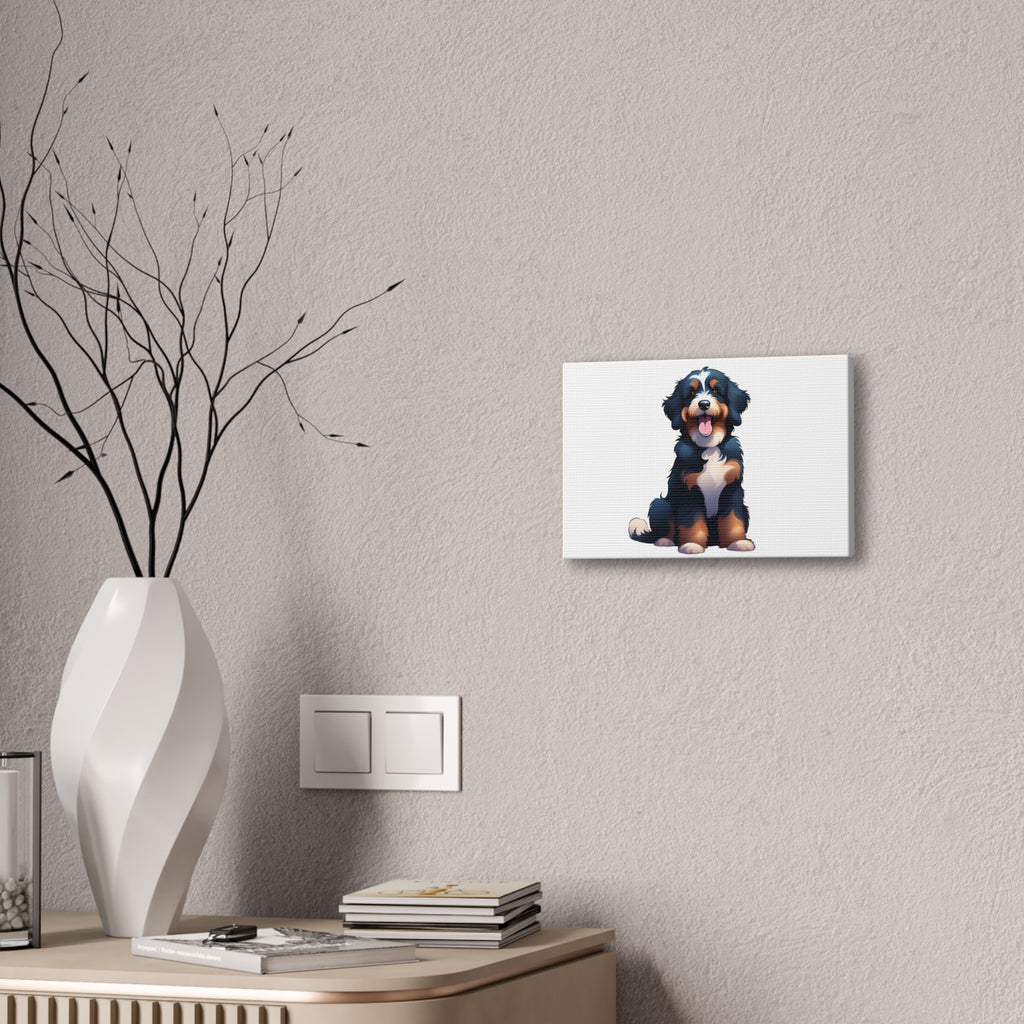 Bernedoodle Canvas Stretched, 0.75"