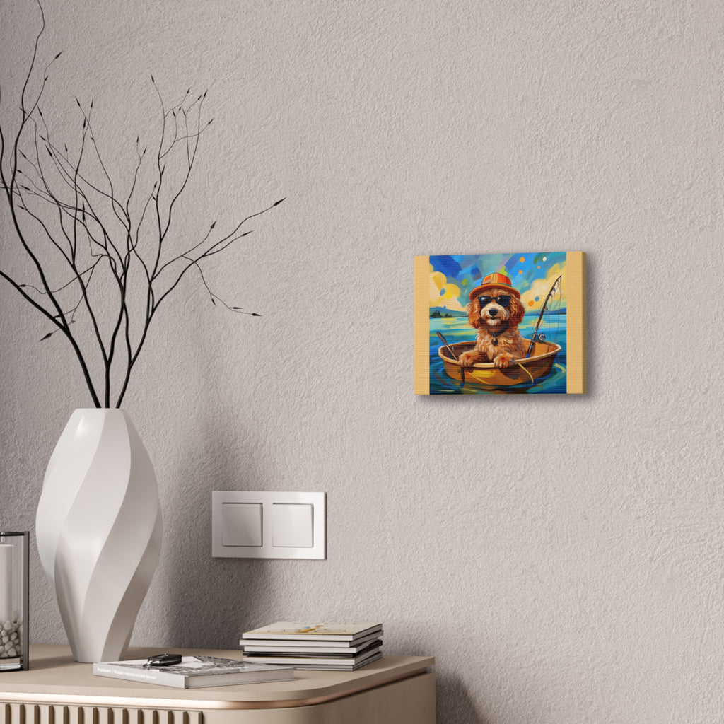 Doodle Fishing Canvas Painting