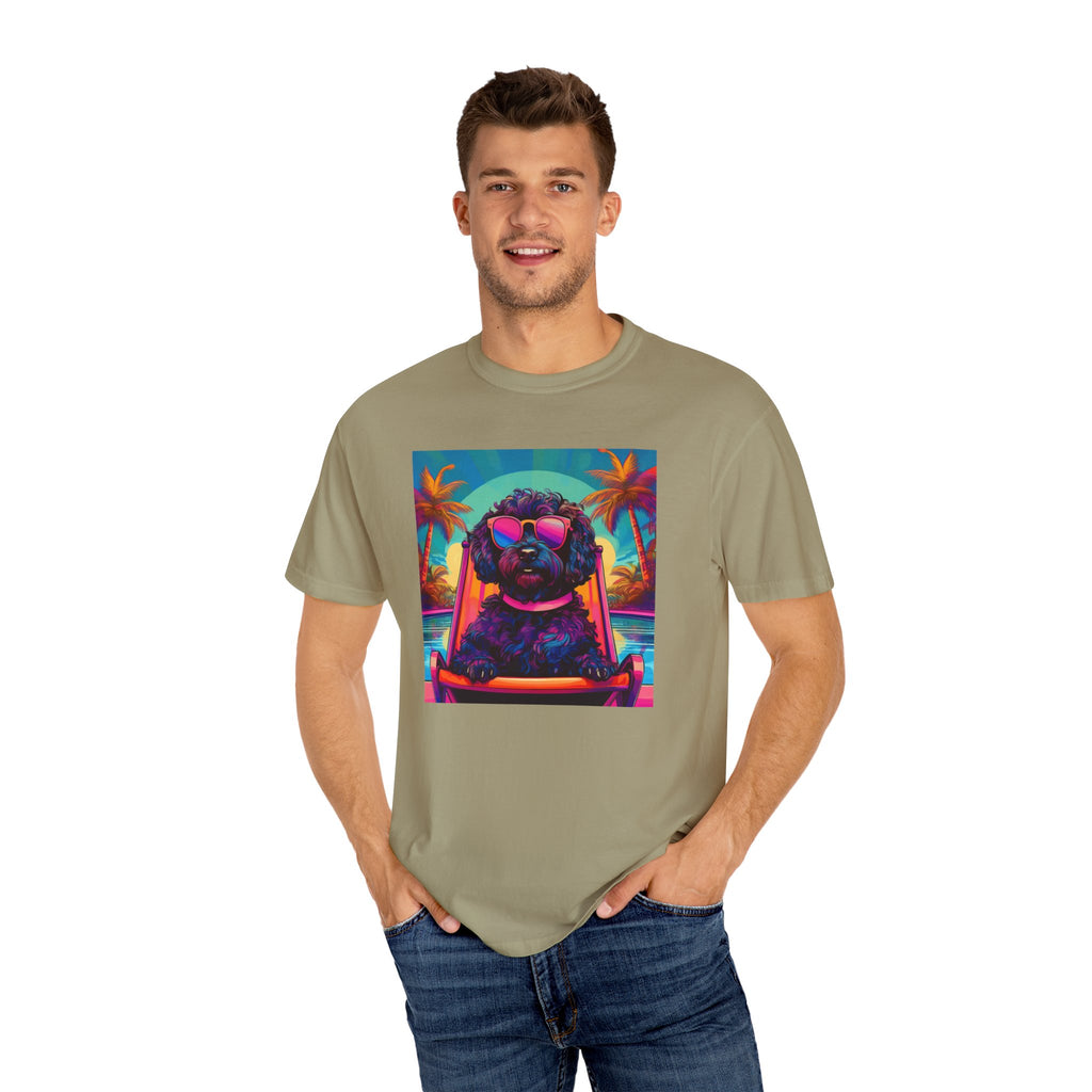 Doodle Poolside Unisex Garment-Dyed T-shirt