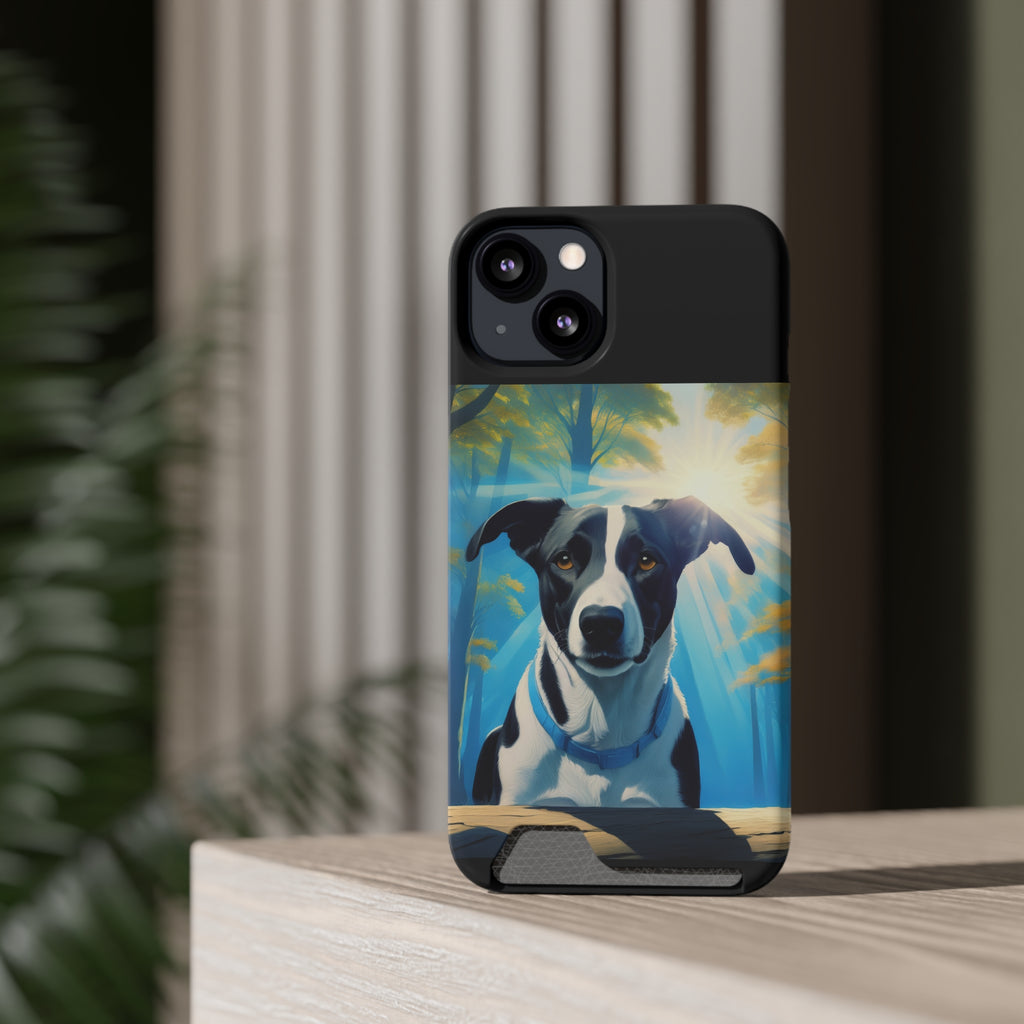 Coonhound Forest Phone Case with Card Holder