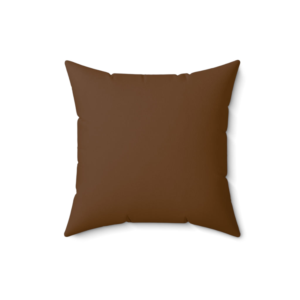 Black/Brown Dachshund Square Pillow
