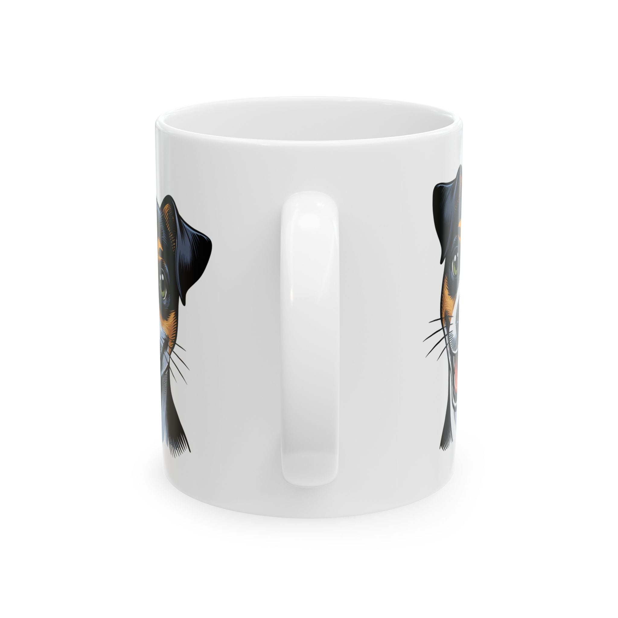 Jack Russel Ceramic Mug, (11oz, 15oz)