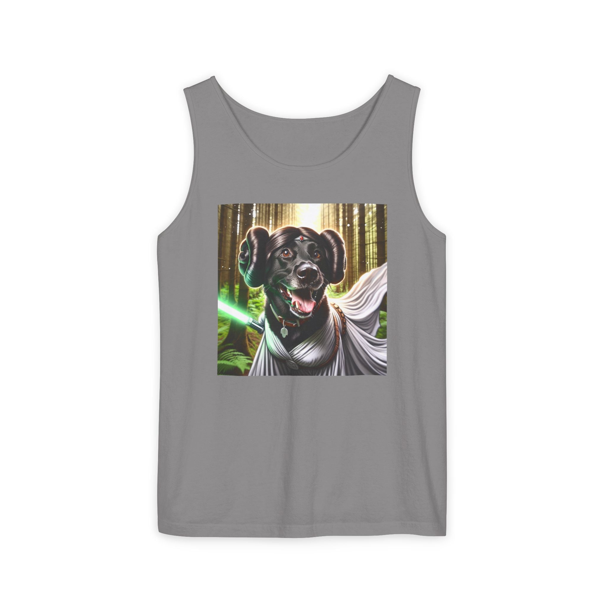 Black Lab Galaxy Princess Unisex Tank Top
