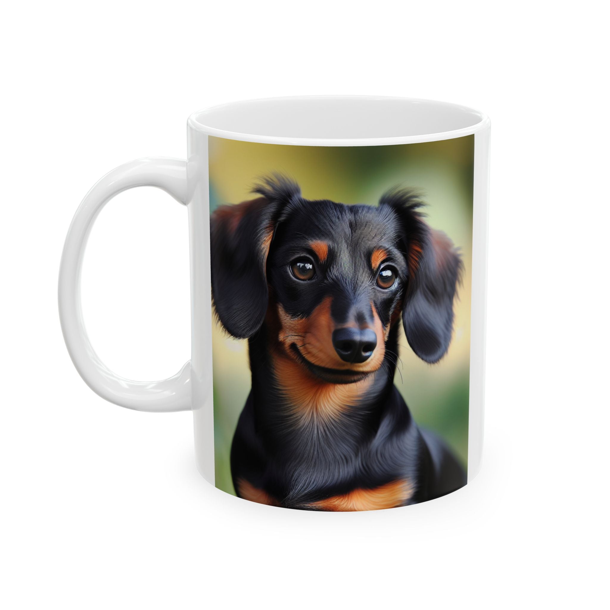 Black/Brown Dachshund Mug, (11oz, 15oz)