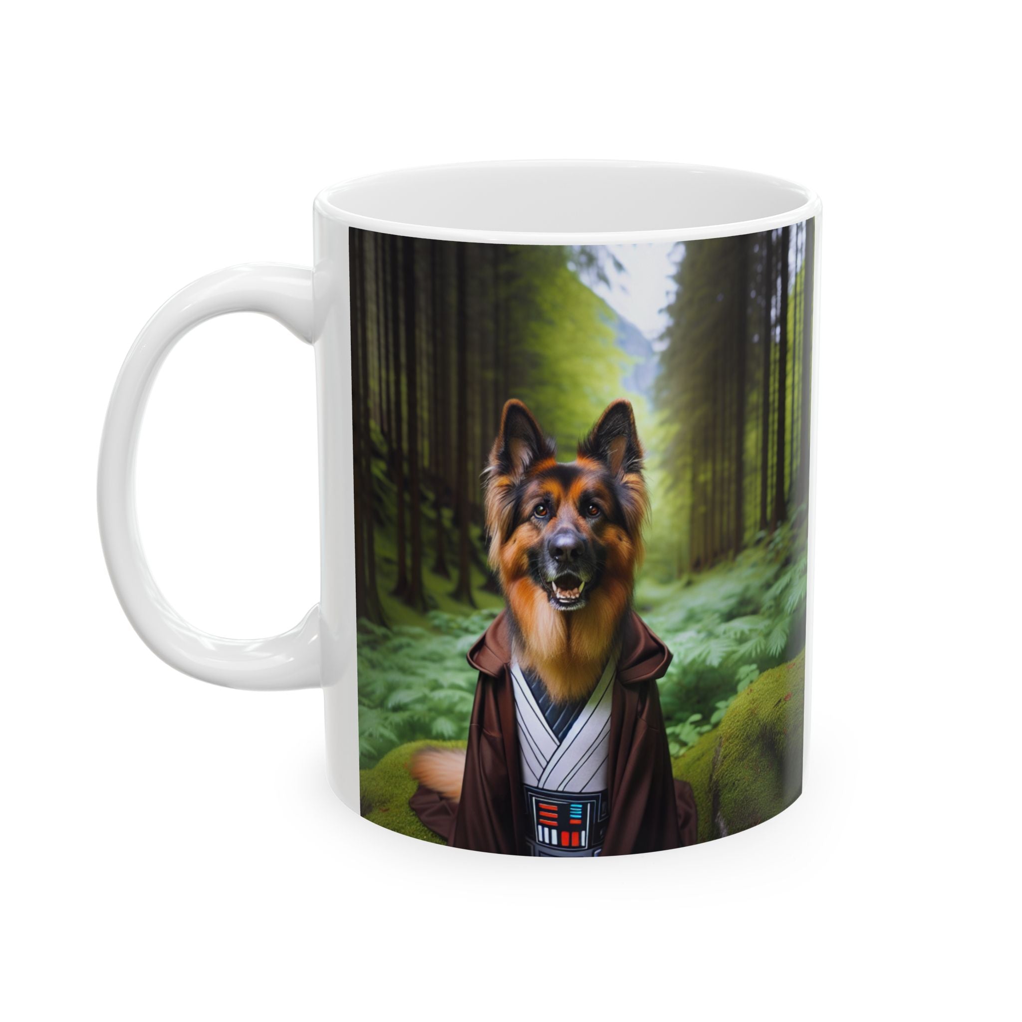 German Shepherd Forest Knight Ceramic Mug, (11oz, 15oz)