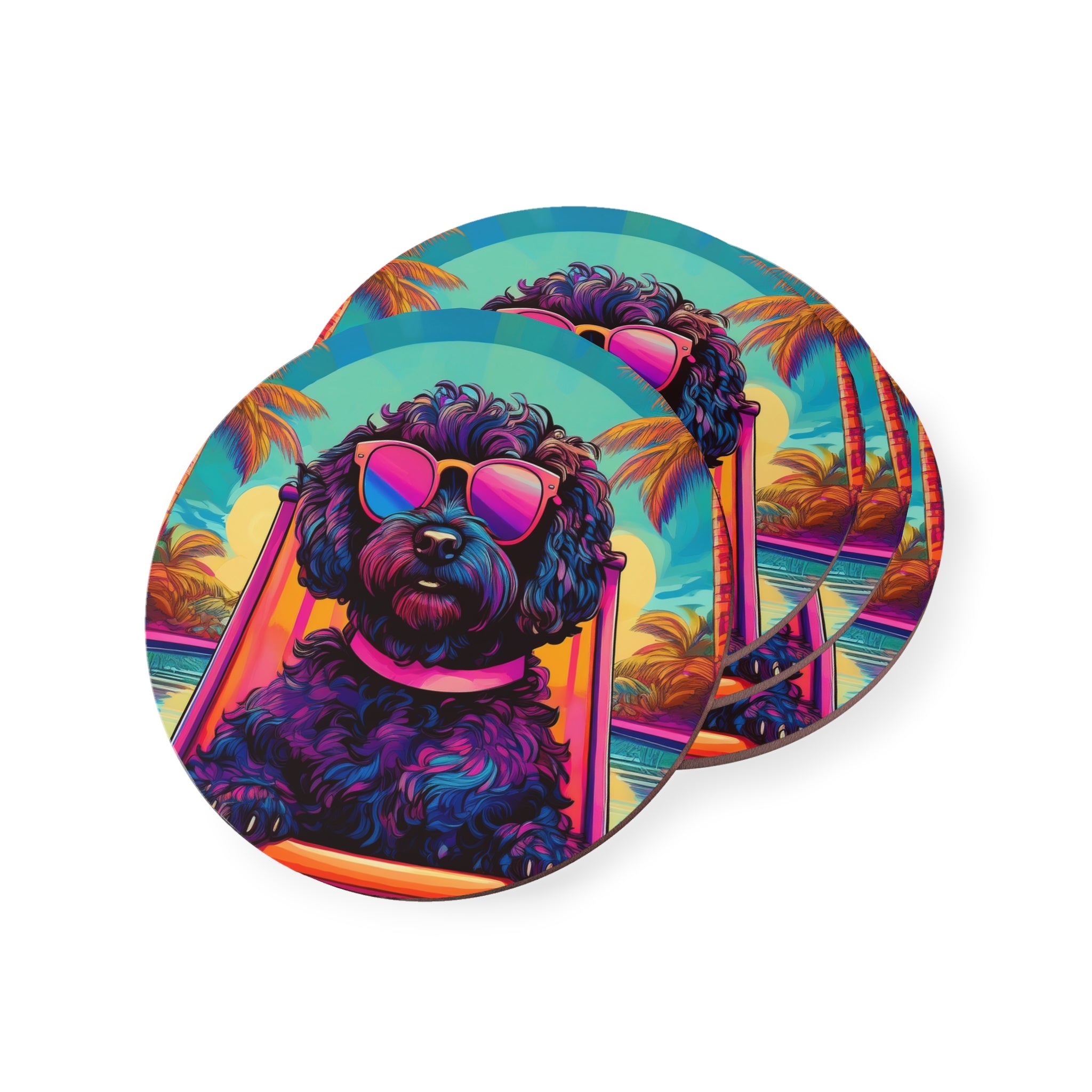 Doodle Poolside Coasters
