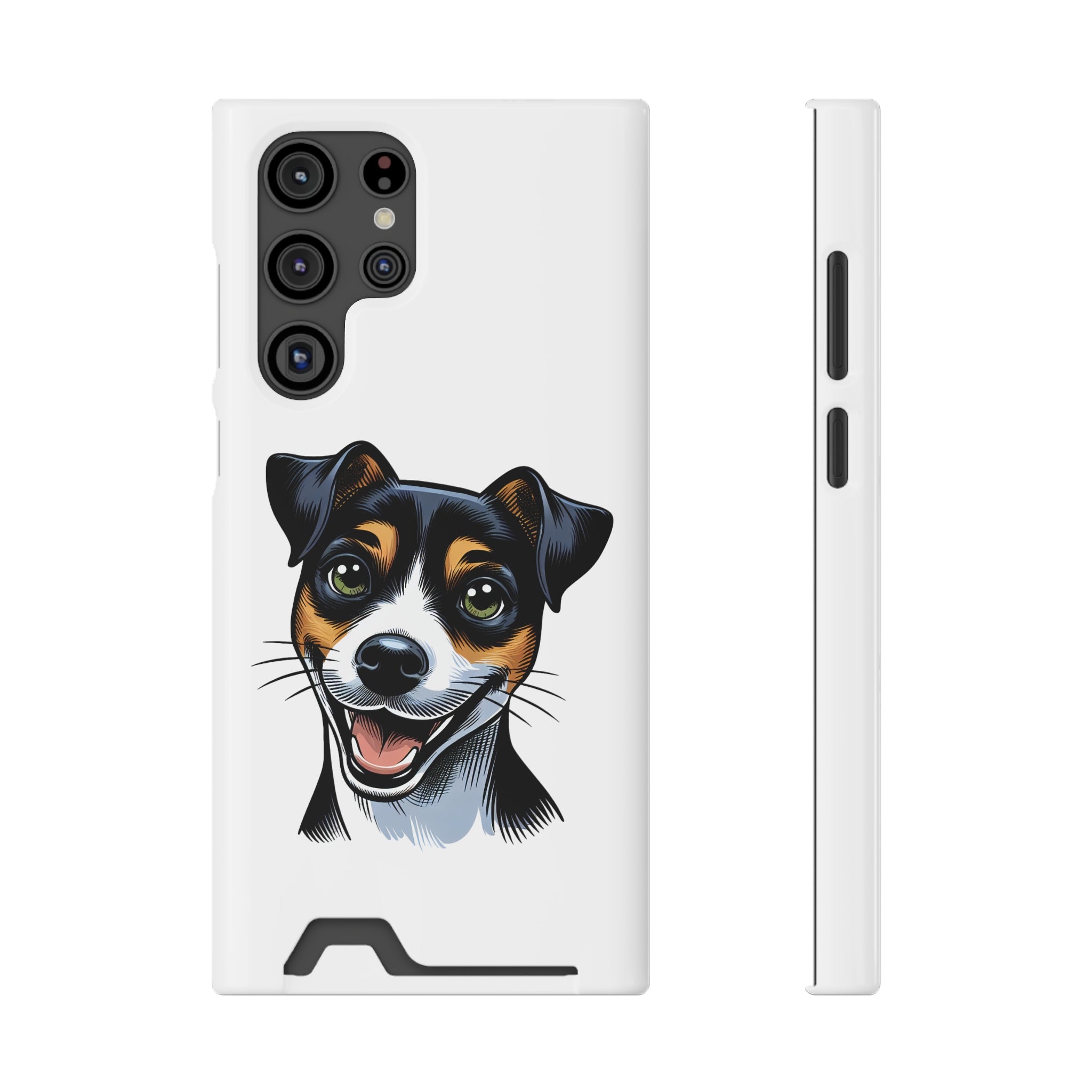 Jack Russel Phone Case with Card Holder