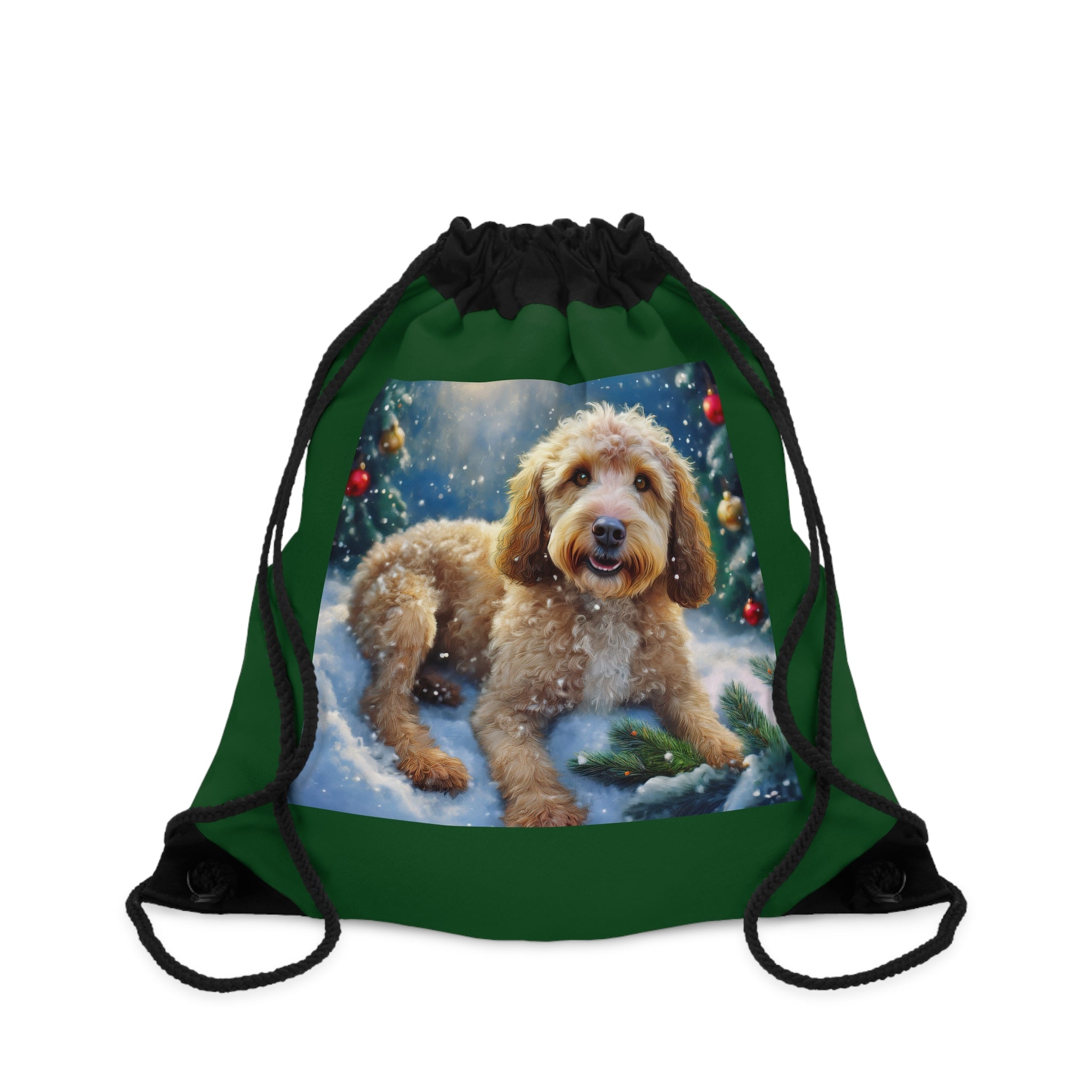 Doodle Holiday Drawstring Bag