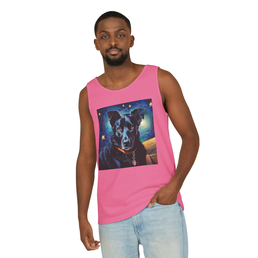 Black Shepherd Lab Stary Night Unisex Tank Top