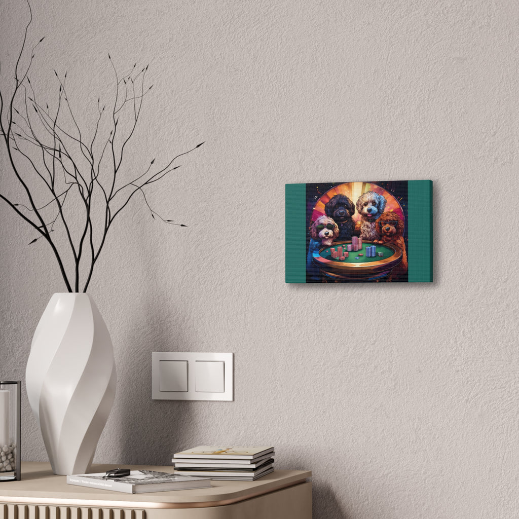 Doodle Poker Game Canvas Painting