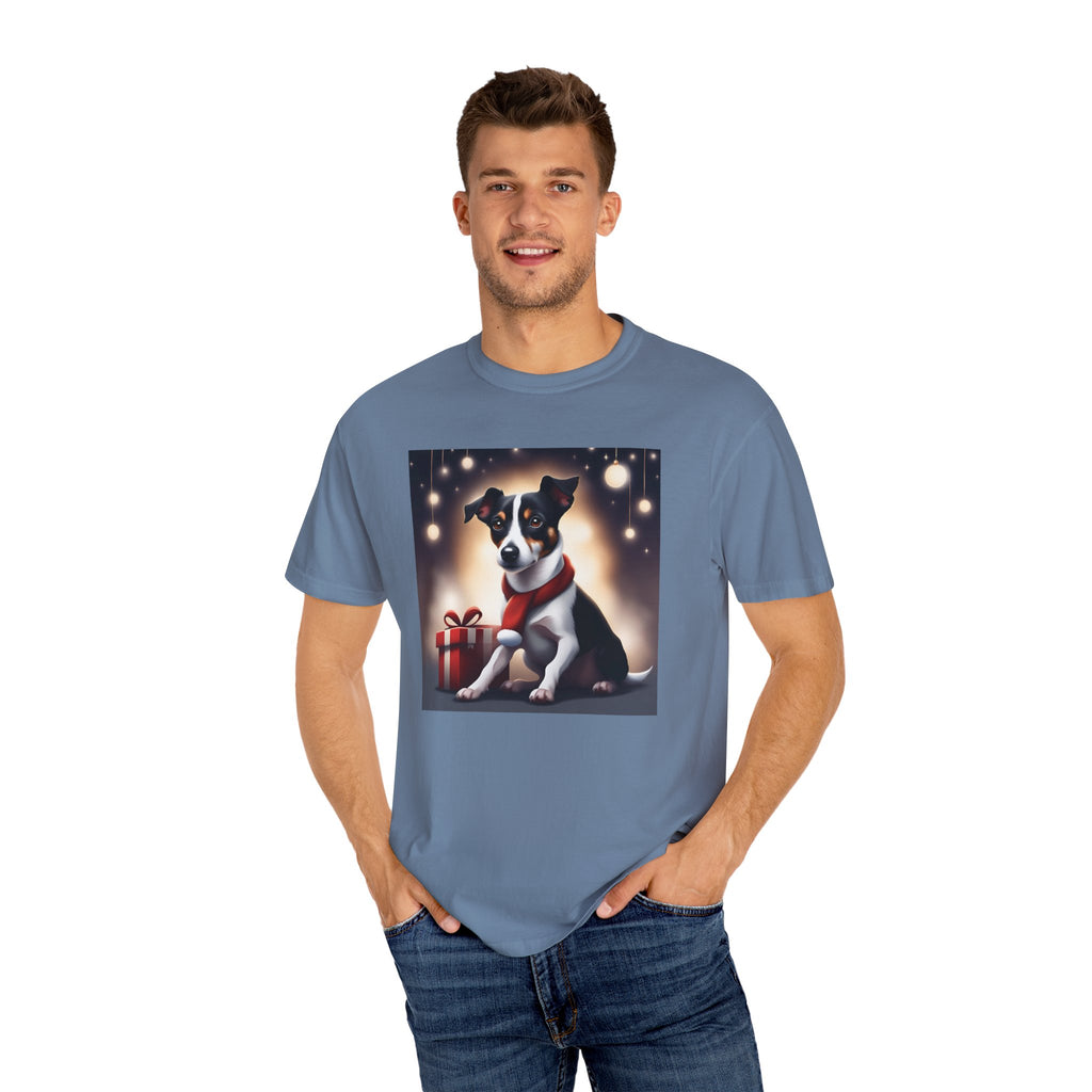 Jack Russel Holiday Unisex Garment-Dyed T-shirt