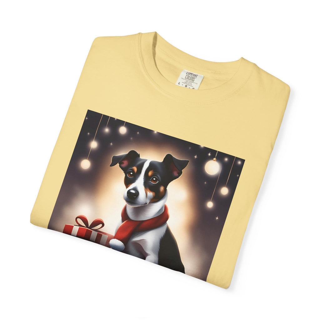 Jack Russel Holiday Unisex Garment-Dyed T-shirt