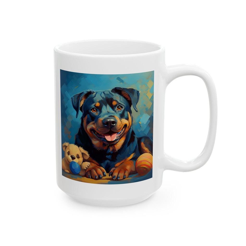 Rottweiler Ceramic Mug, (11oz, 15oz)