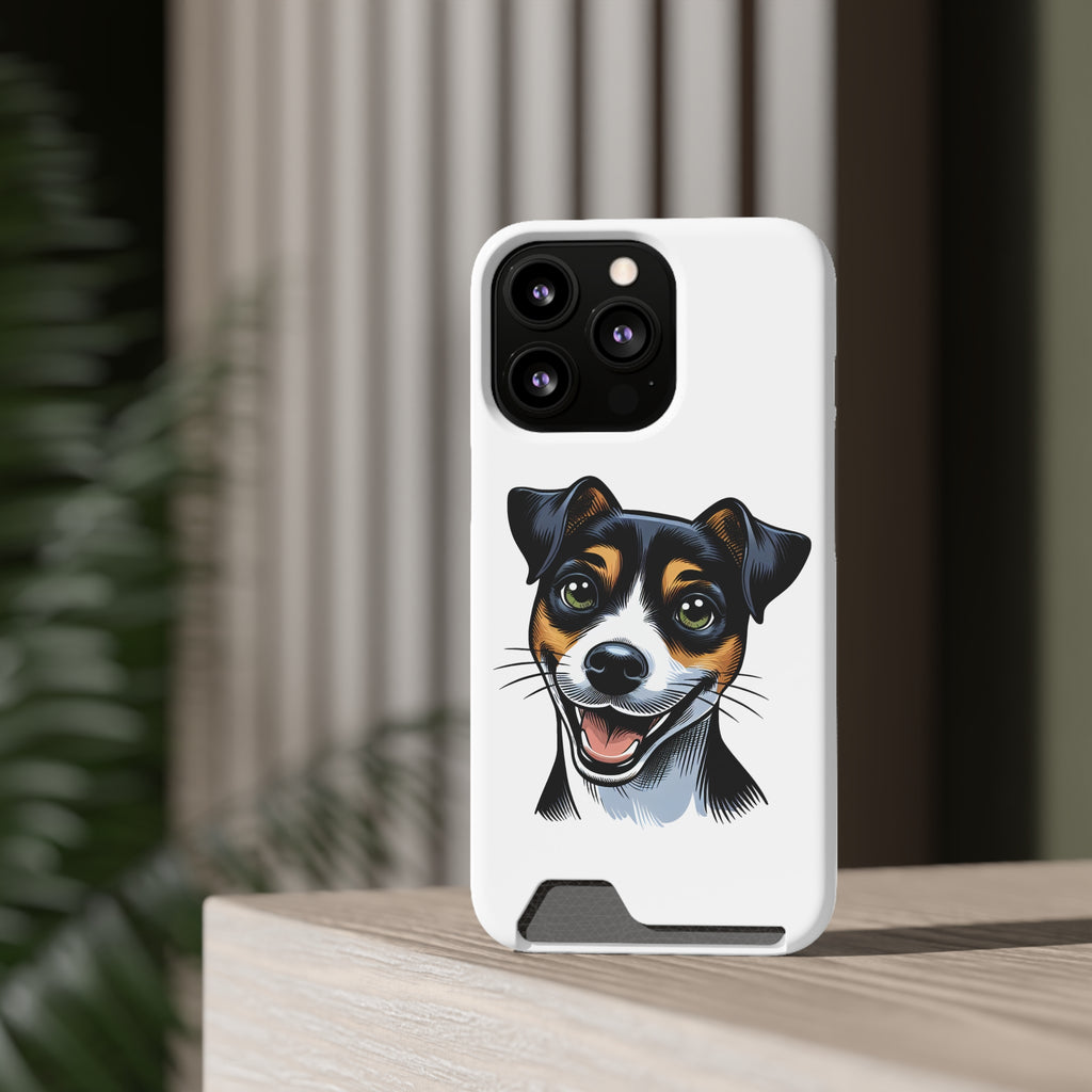 Jack Russel Phone Case with Card Holder