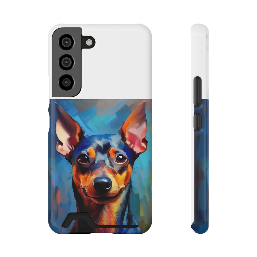 Miniature Pincher Phone Case with Card Holder