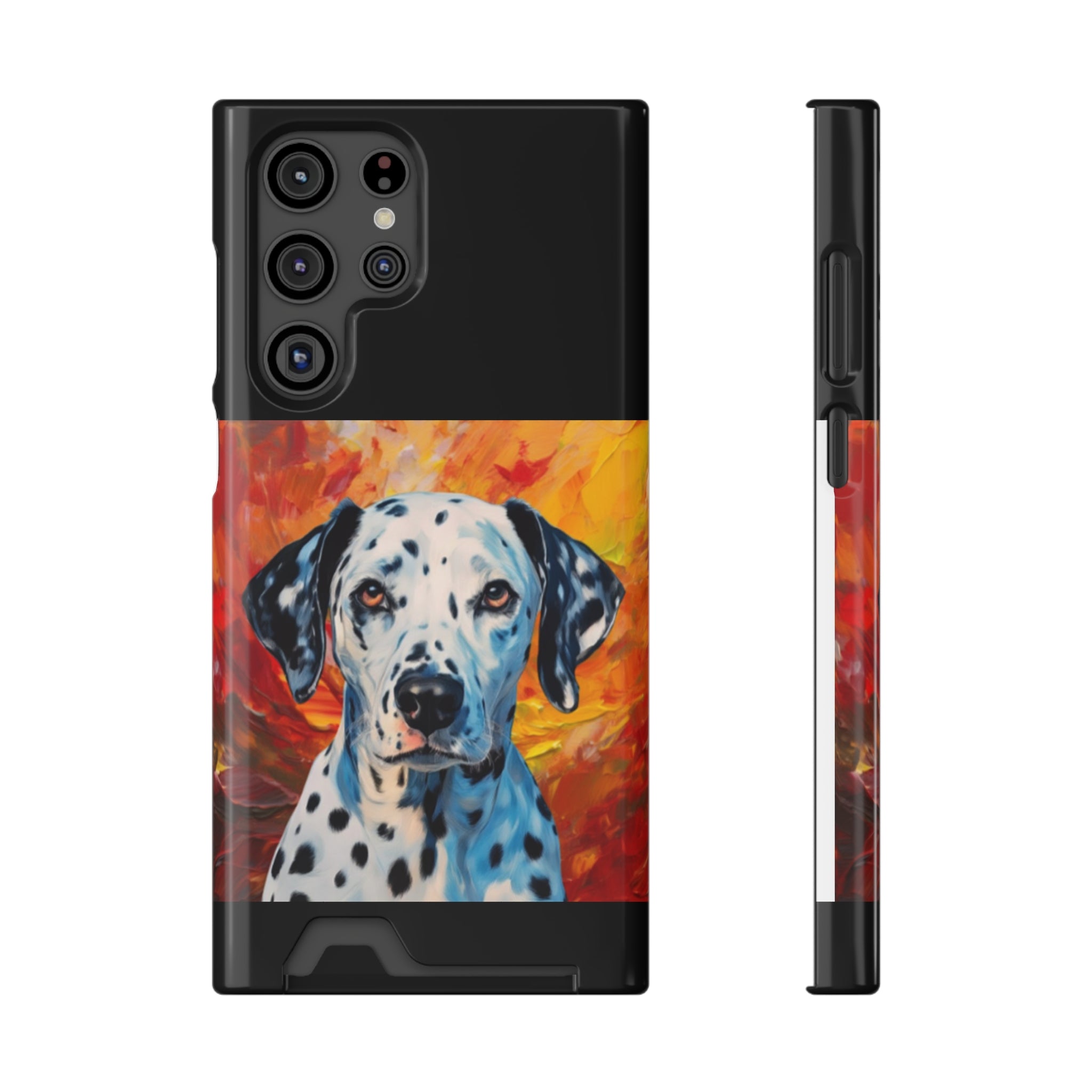 Dalmation Phone Case with Card Holder