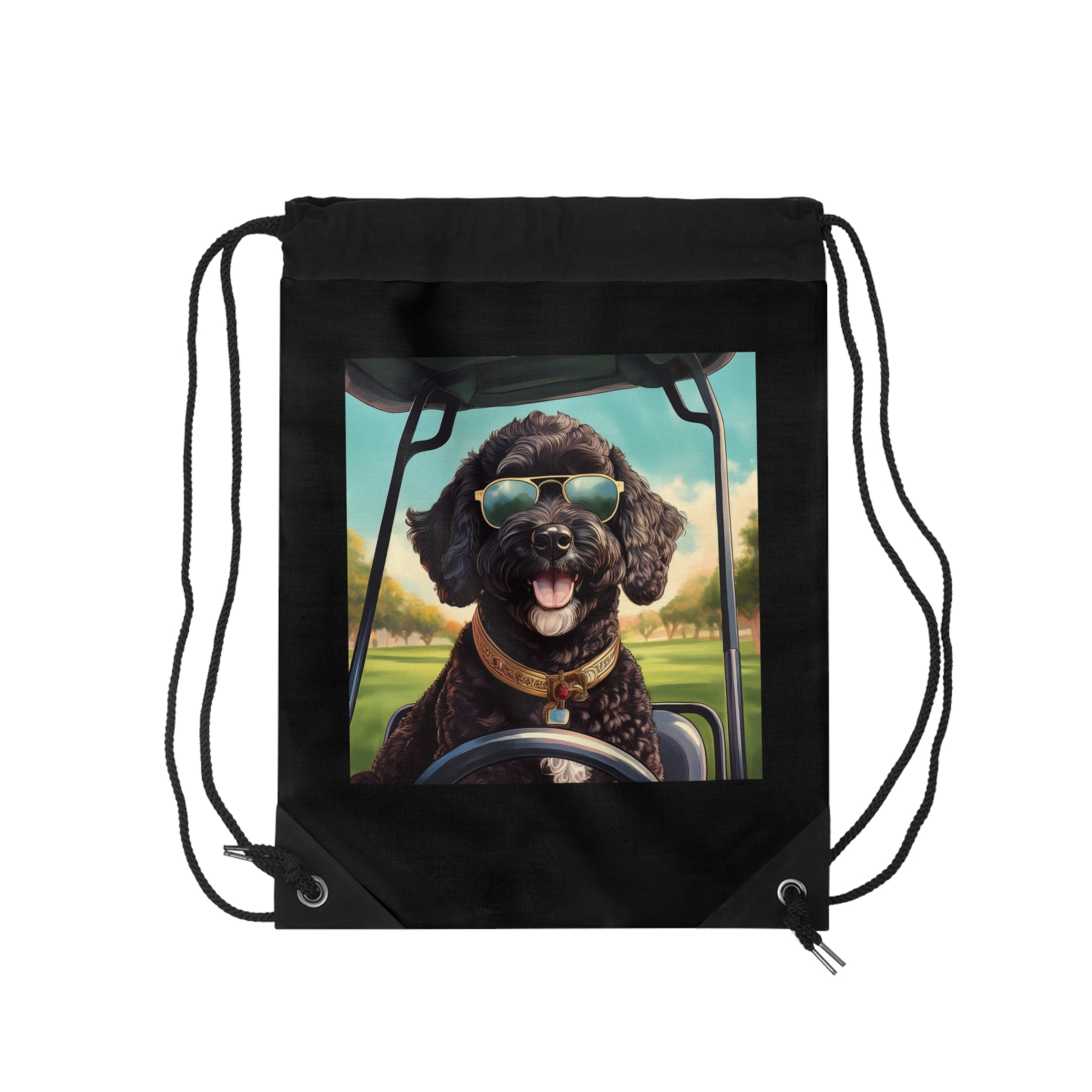 Doodle Golf Cart Drawstring Bag