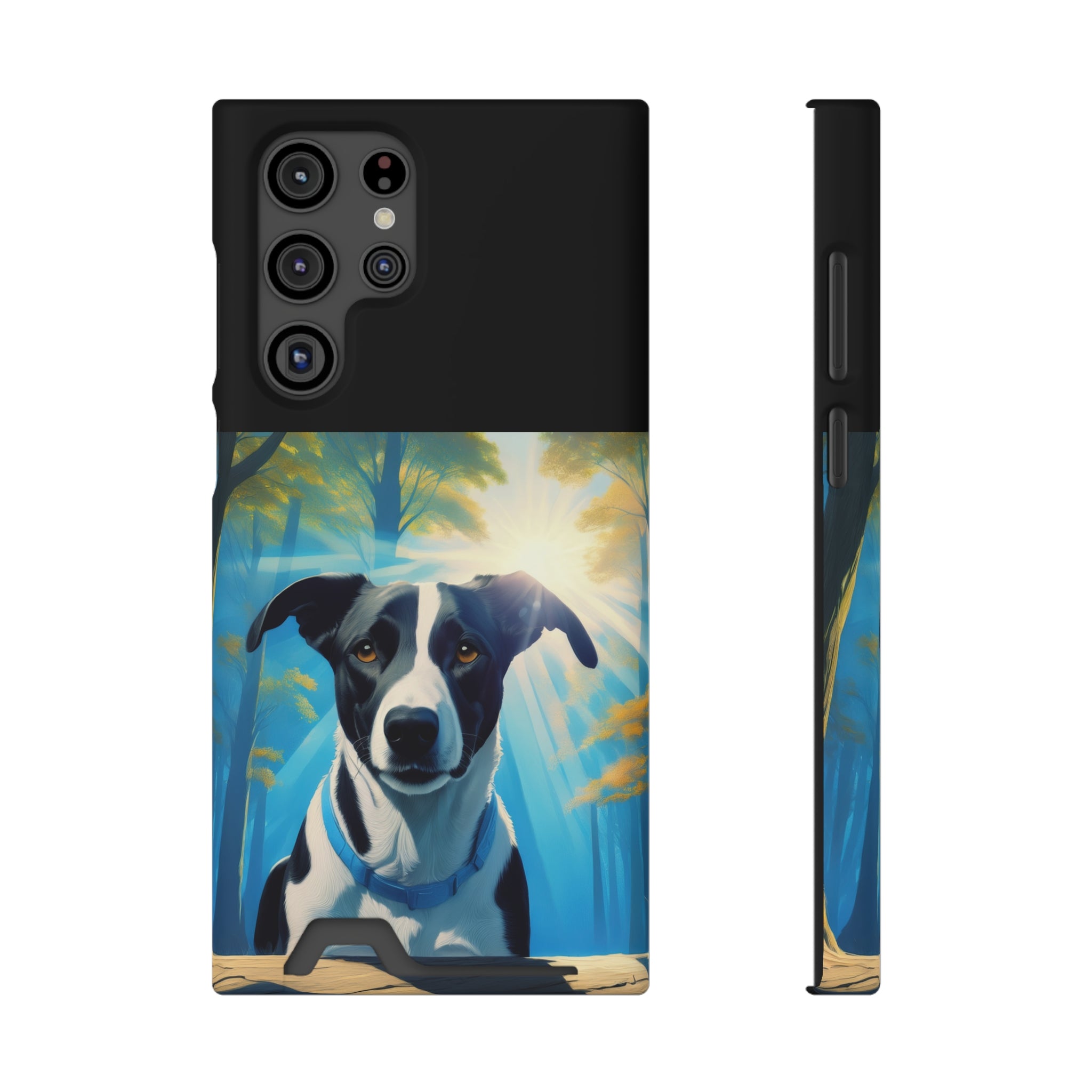 Coonhound Forest Phone Case with Card Holder