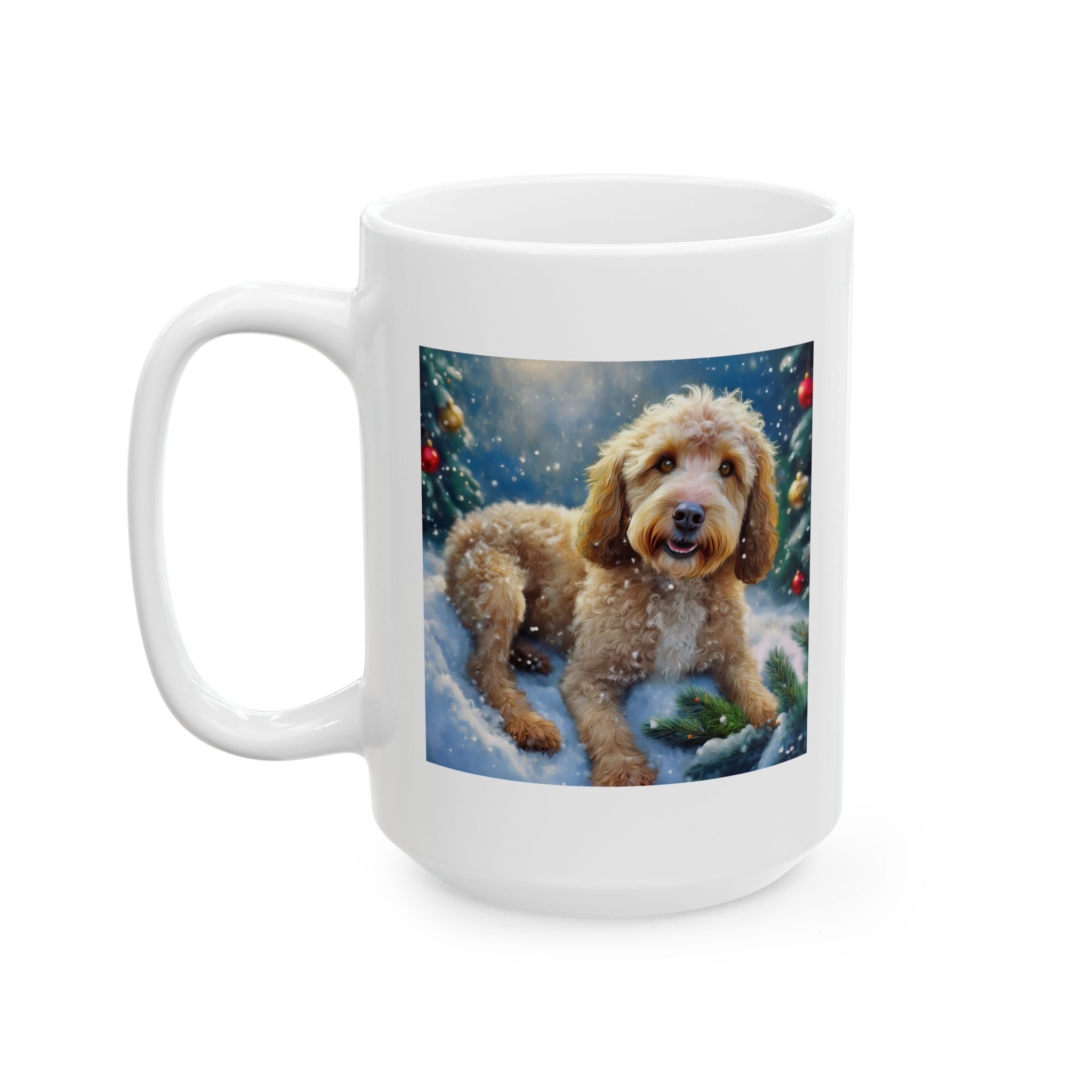 Doodle Holiday Ceramic Mug, (11oz, 15oz)