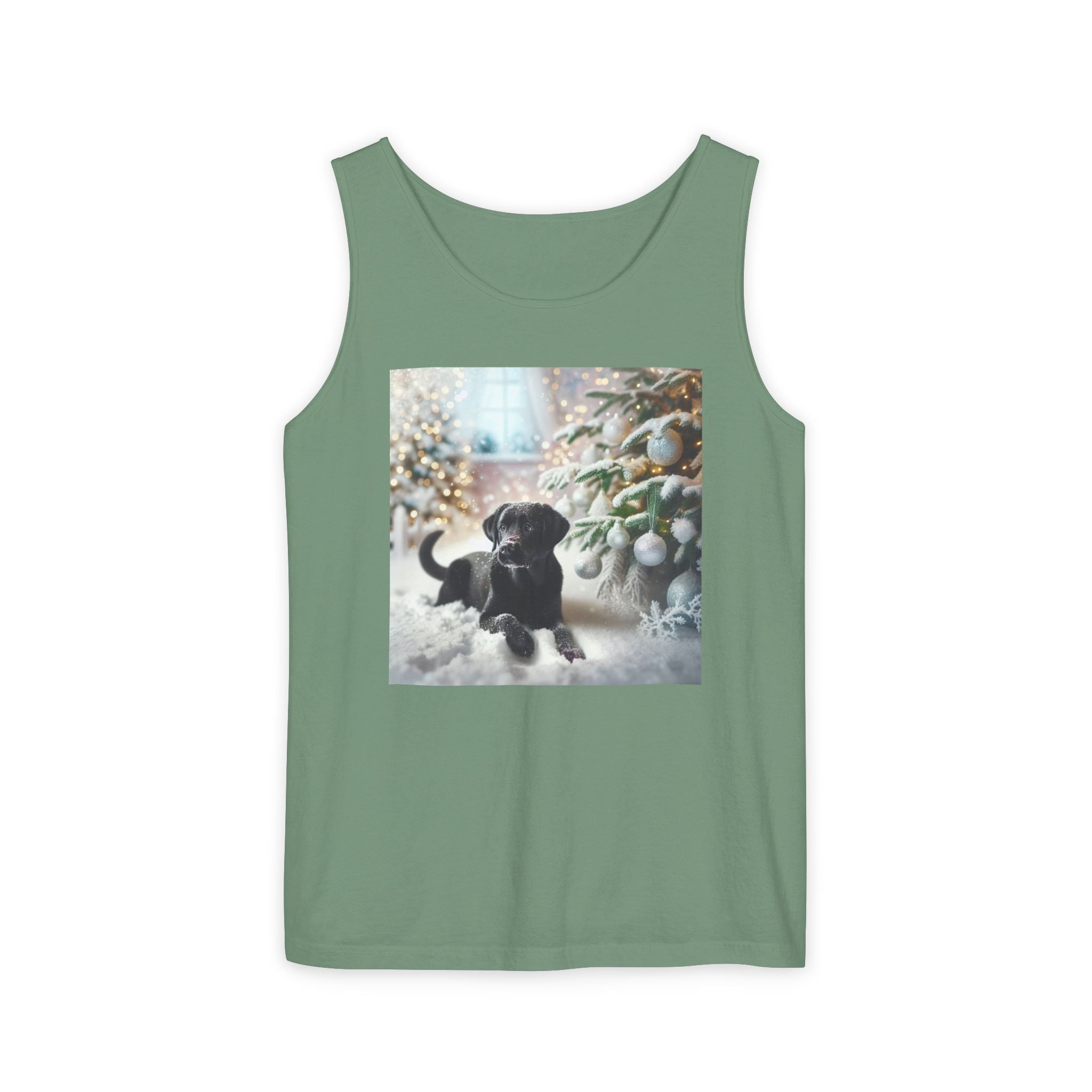 Black Lab Puppy Holiday Unisex Tank Top
