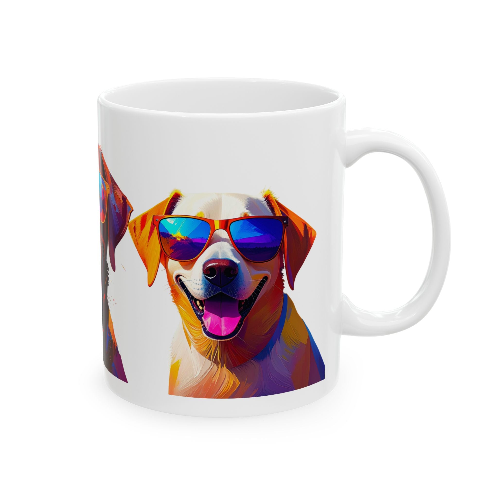 3 Labs Sunglasses Ceramic Mug, (11oz, 15oz)