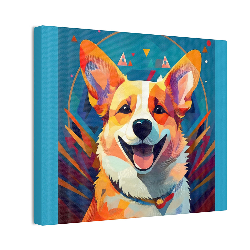 Corgi Canvas Painting