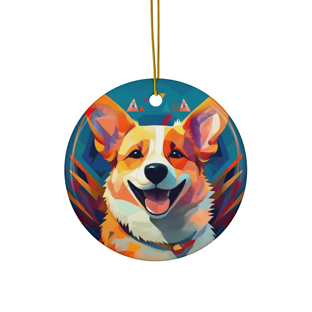 Corgi Ceramic Ornament
