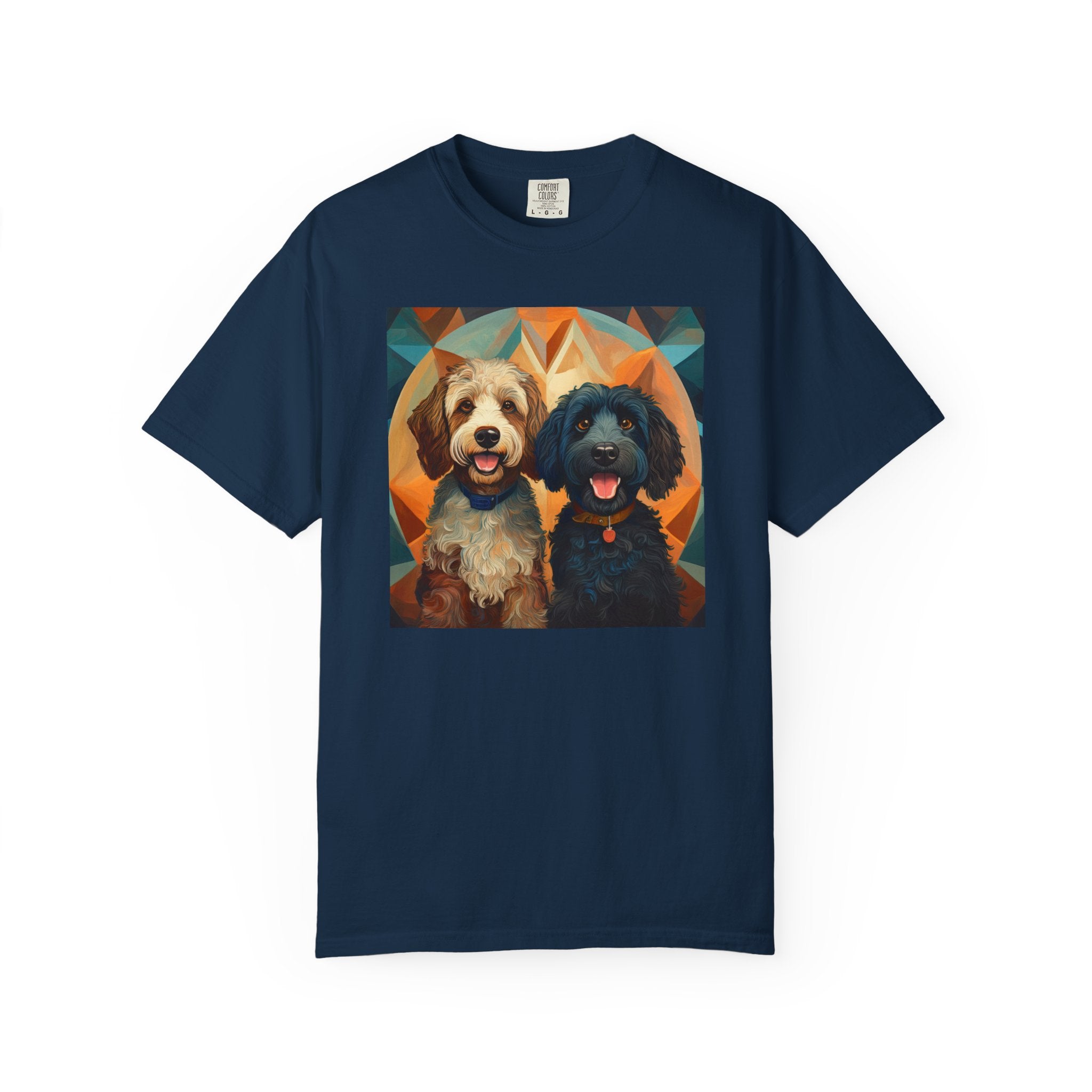 Doodles, Black & Tan Unisex Garment-Dyed T-shirt