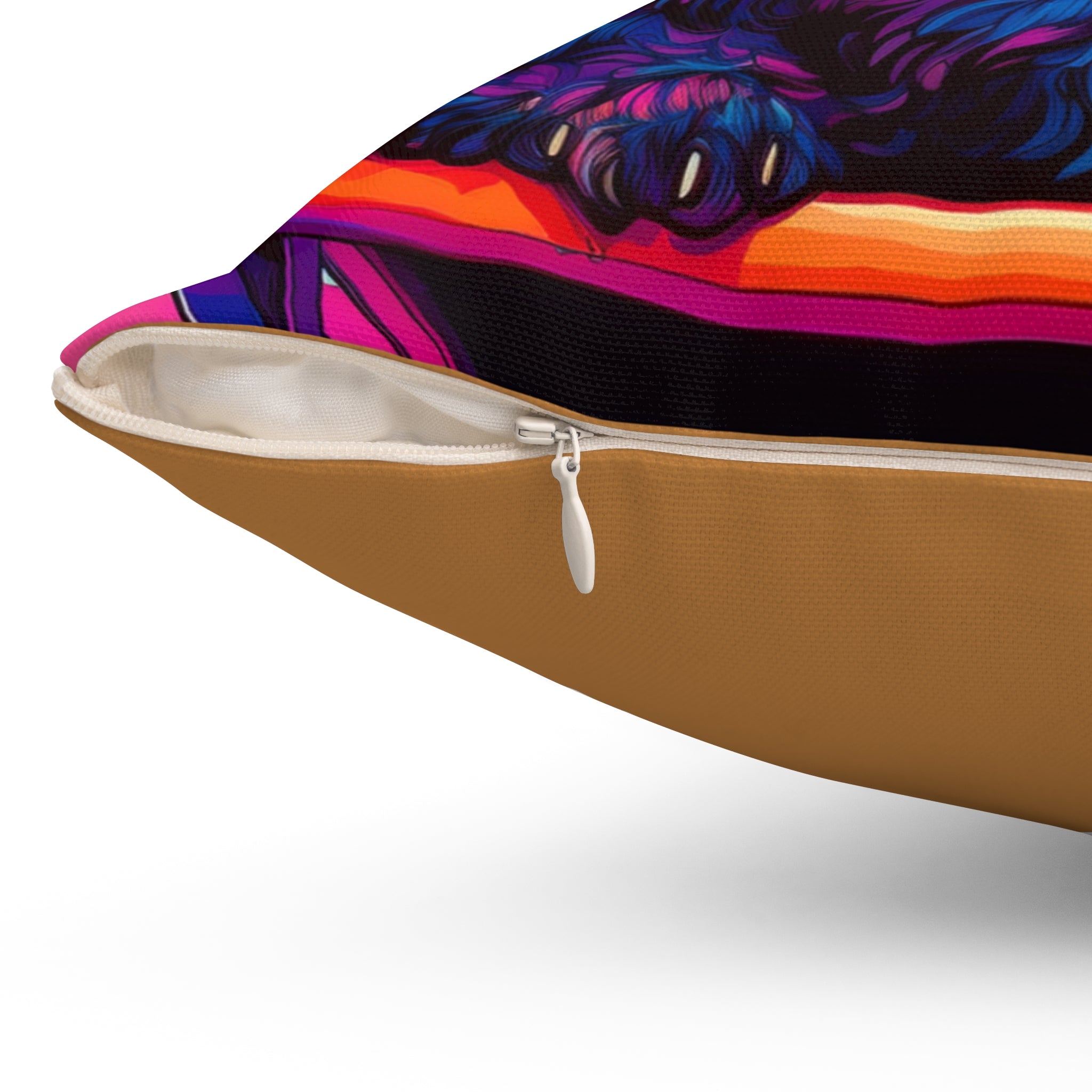 Doodle Poolside Polyester Square Pillow