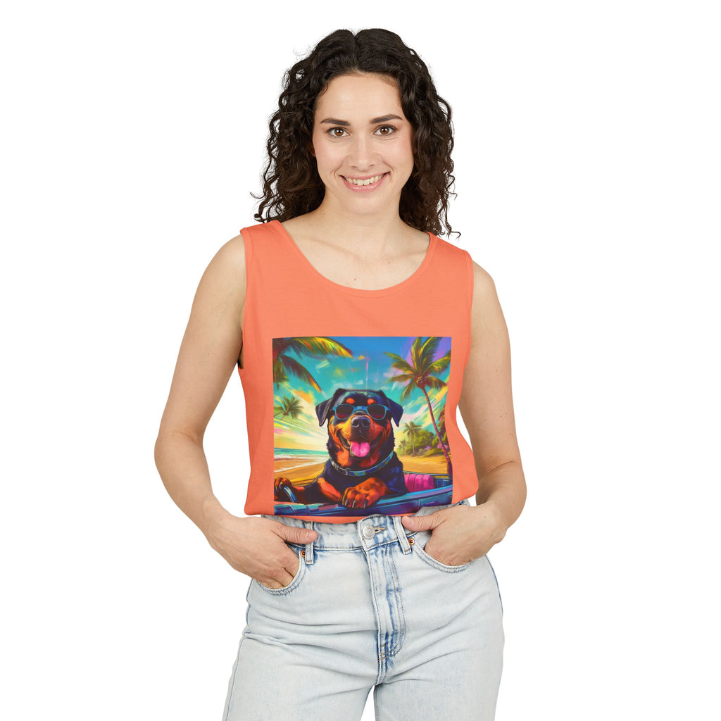 Rottweiler Beach Drive Tank Top