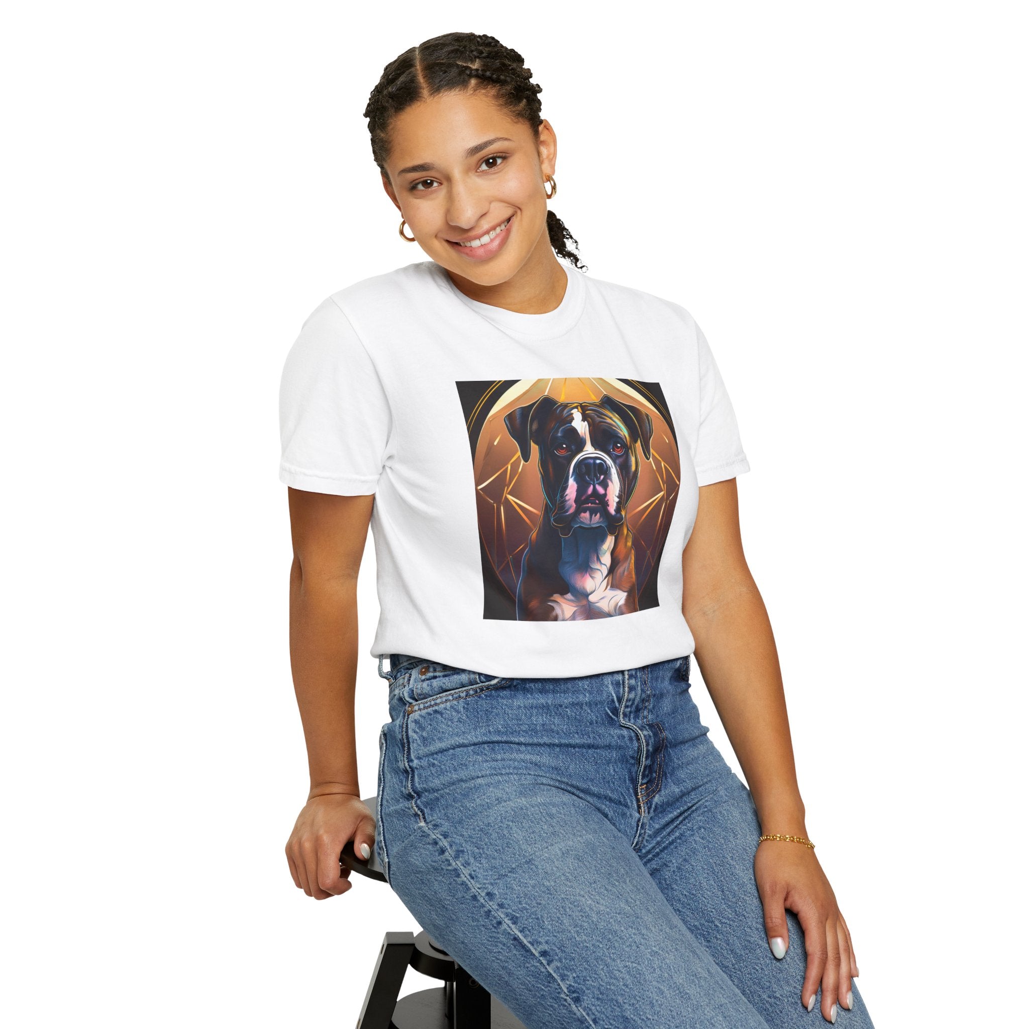 Brindle Gold Boxer Unisex Garment-Dyed T-shirt