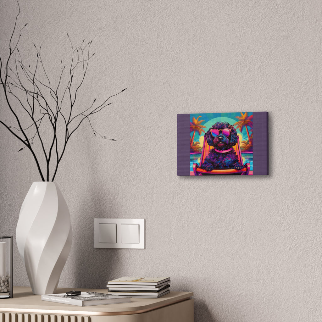 Doodle Poolside Canvas Painting