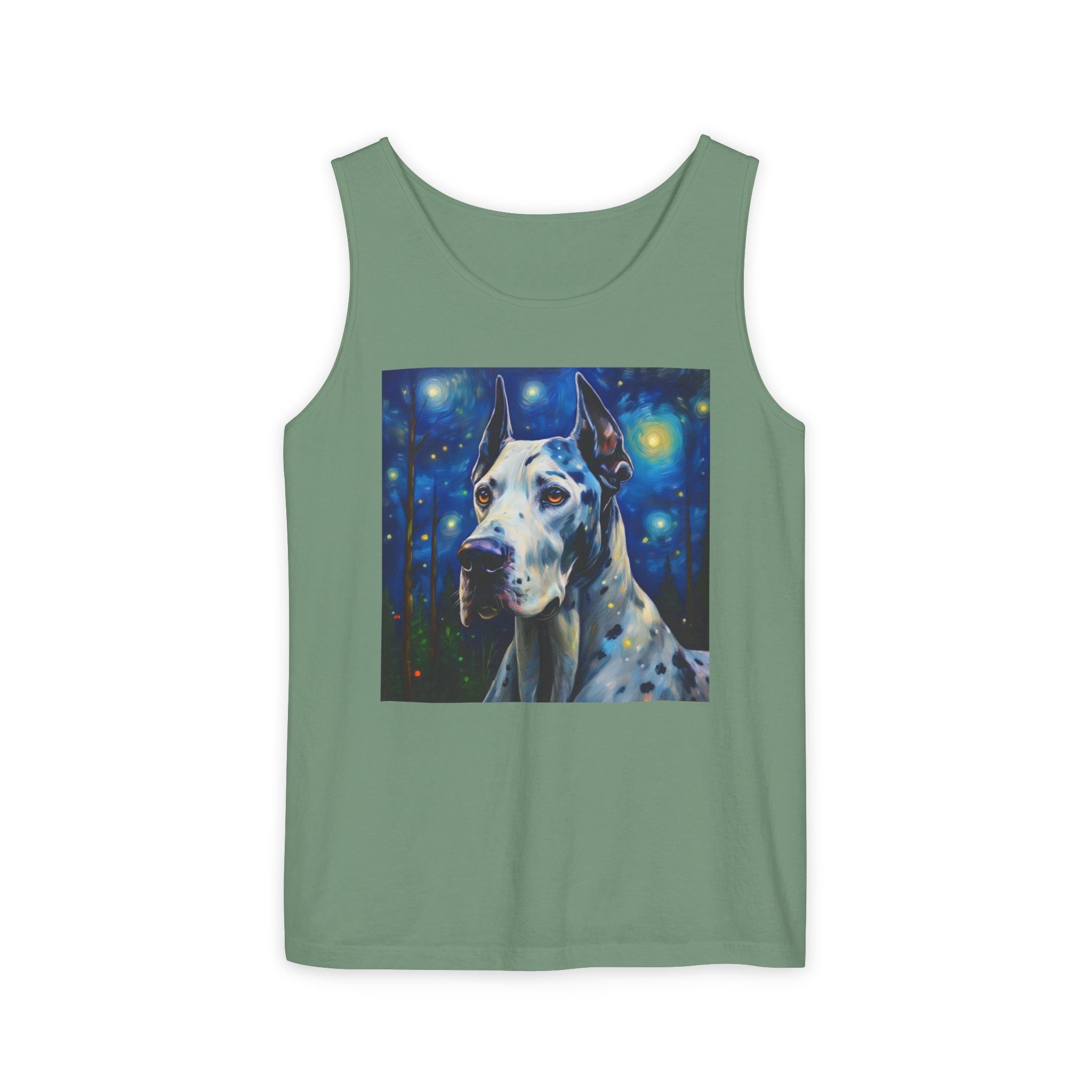 Great Dane Stary Night Unisex Tank Top