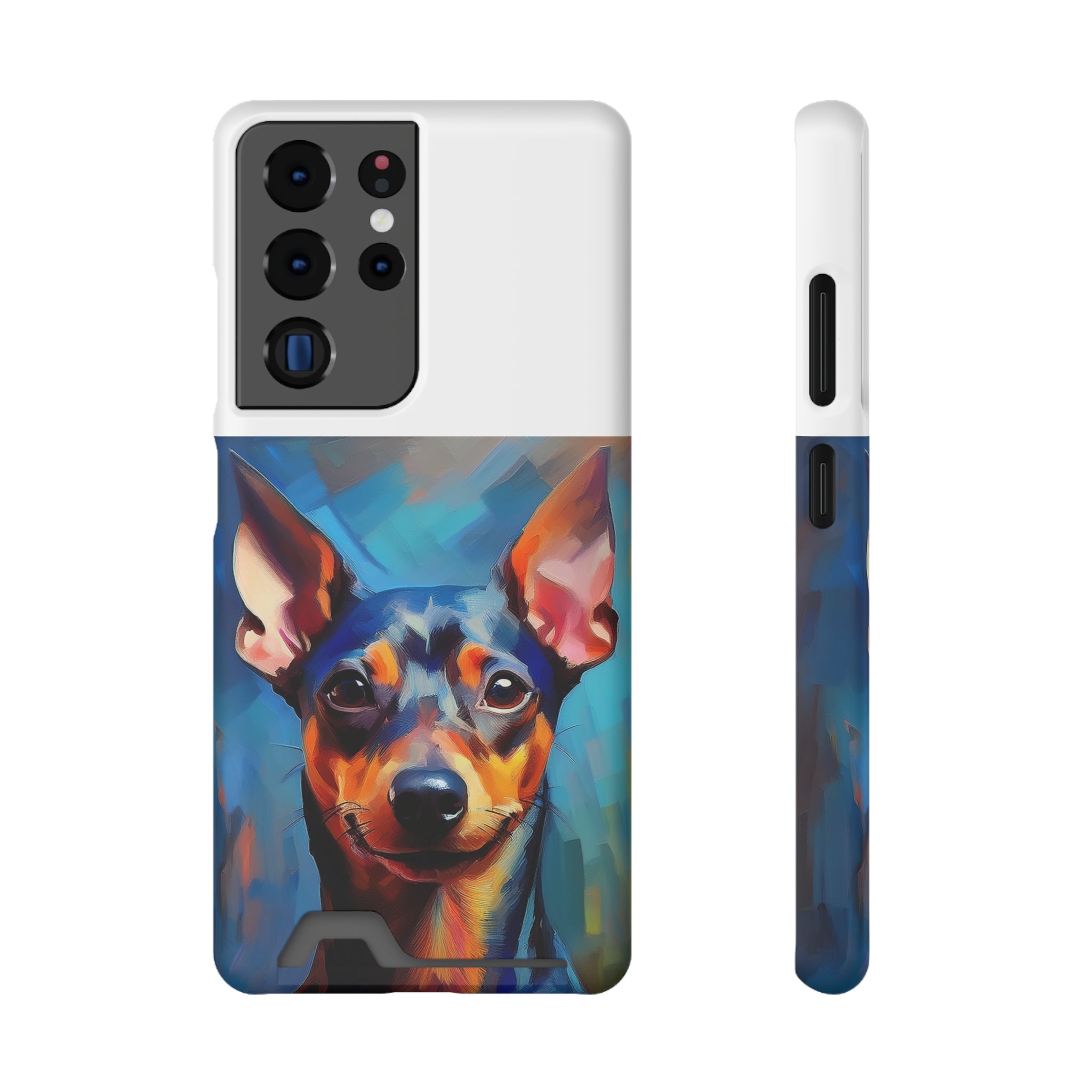 Miniature Pincher Phone Case with Card Holder