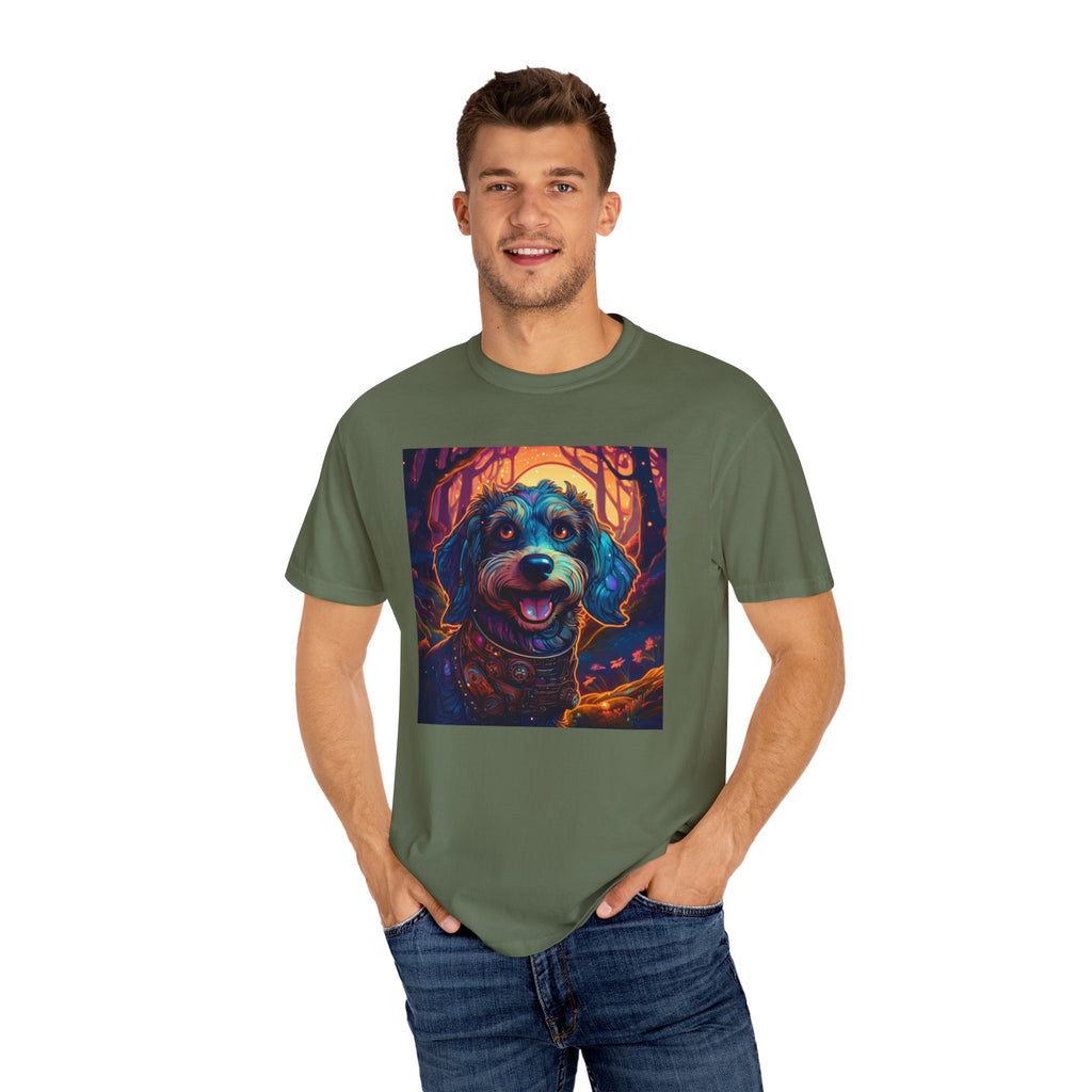 Steampunk Dachshund Unisex Garment-Dyed T-shirt