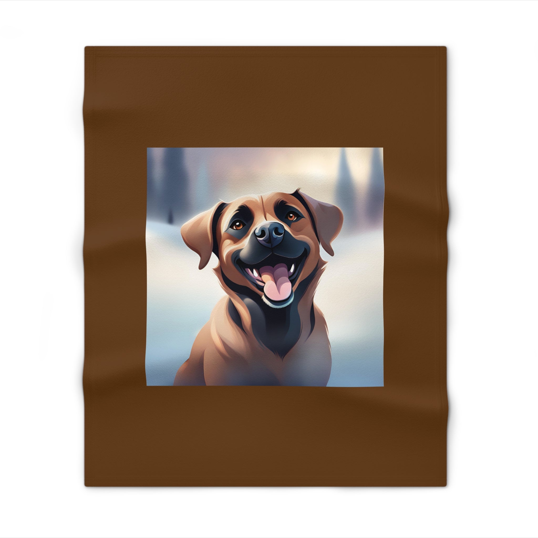 Black Mouth Cur Throw Blanket