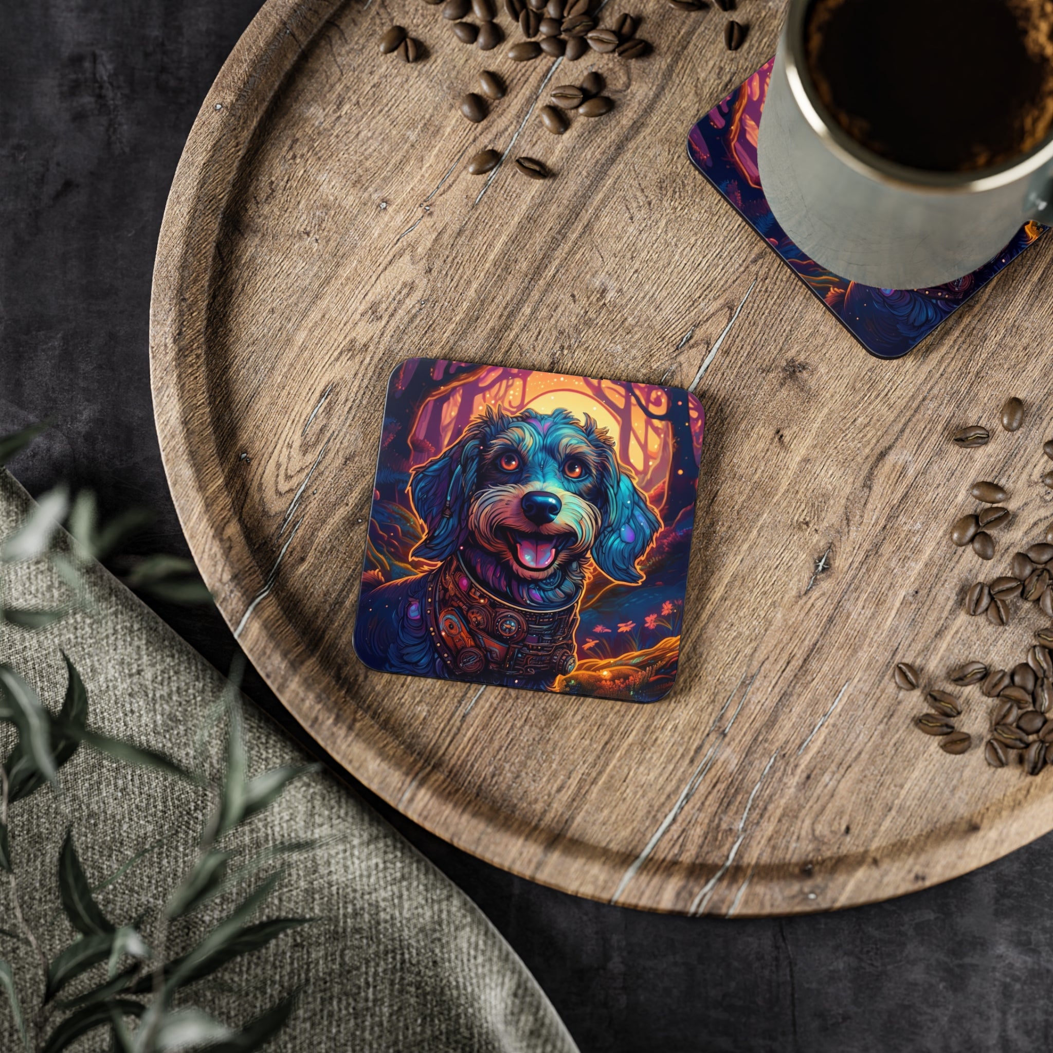 Steampunk Dachshund Coasters