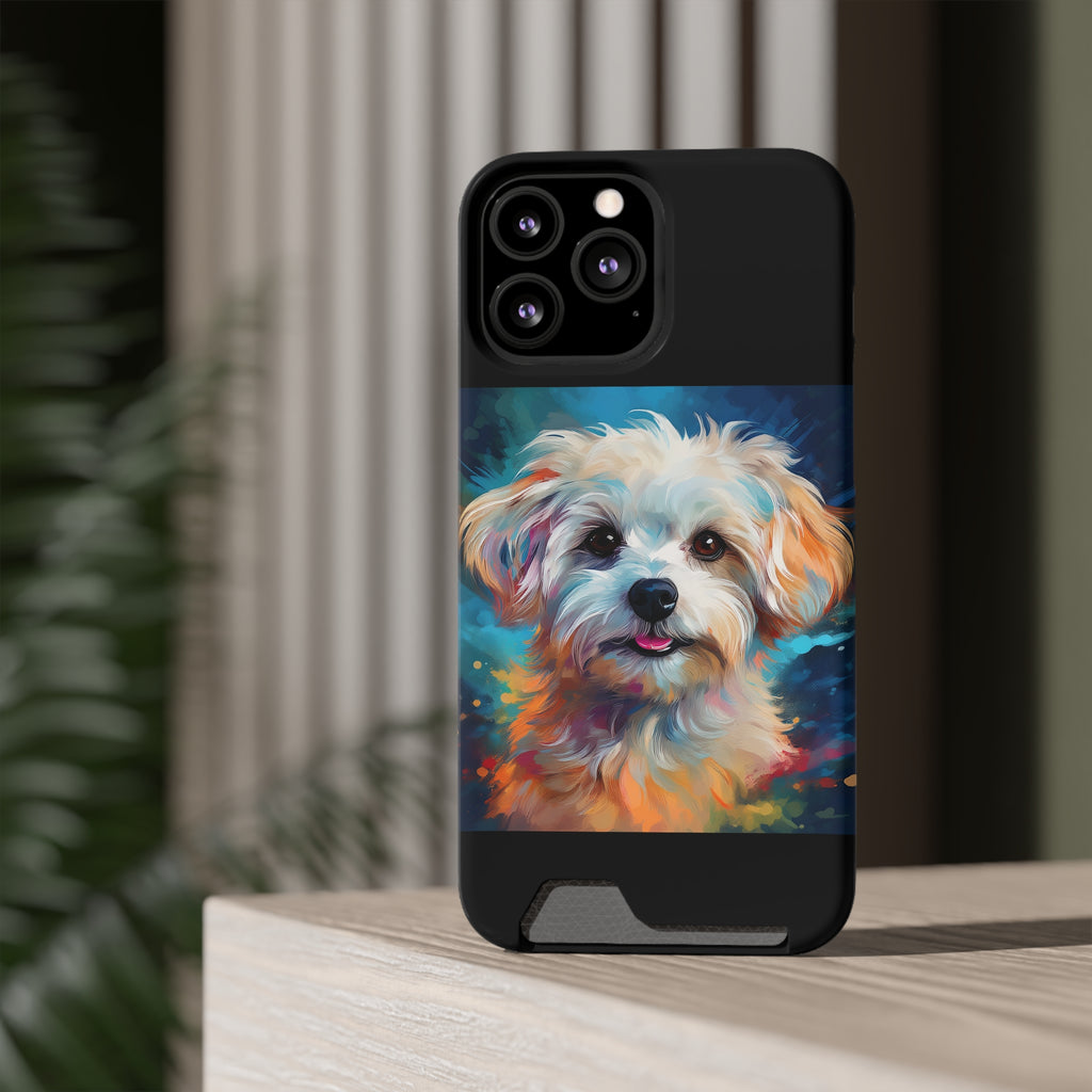 Maltese Phone Case with Card Holder