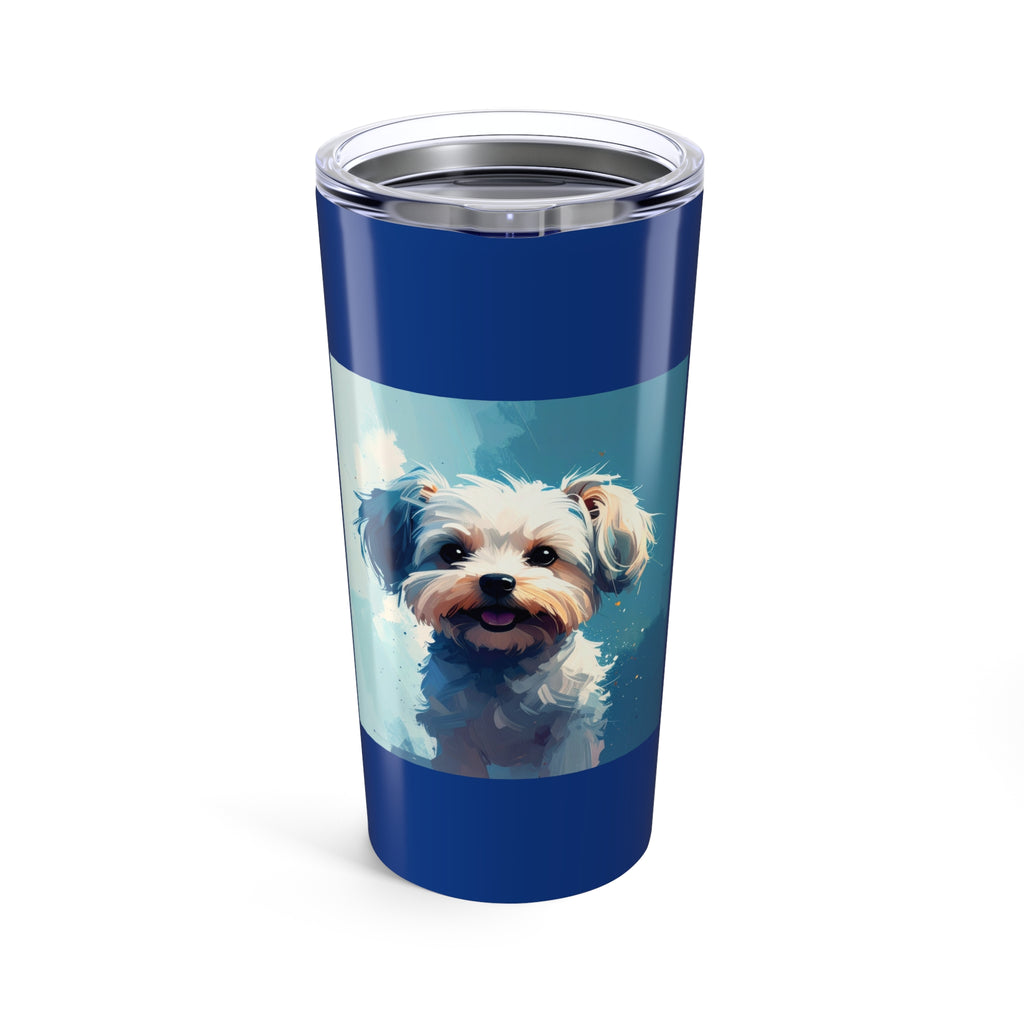 White Frost Yorkie Tumbler 20oz