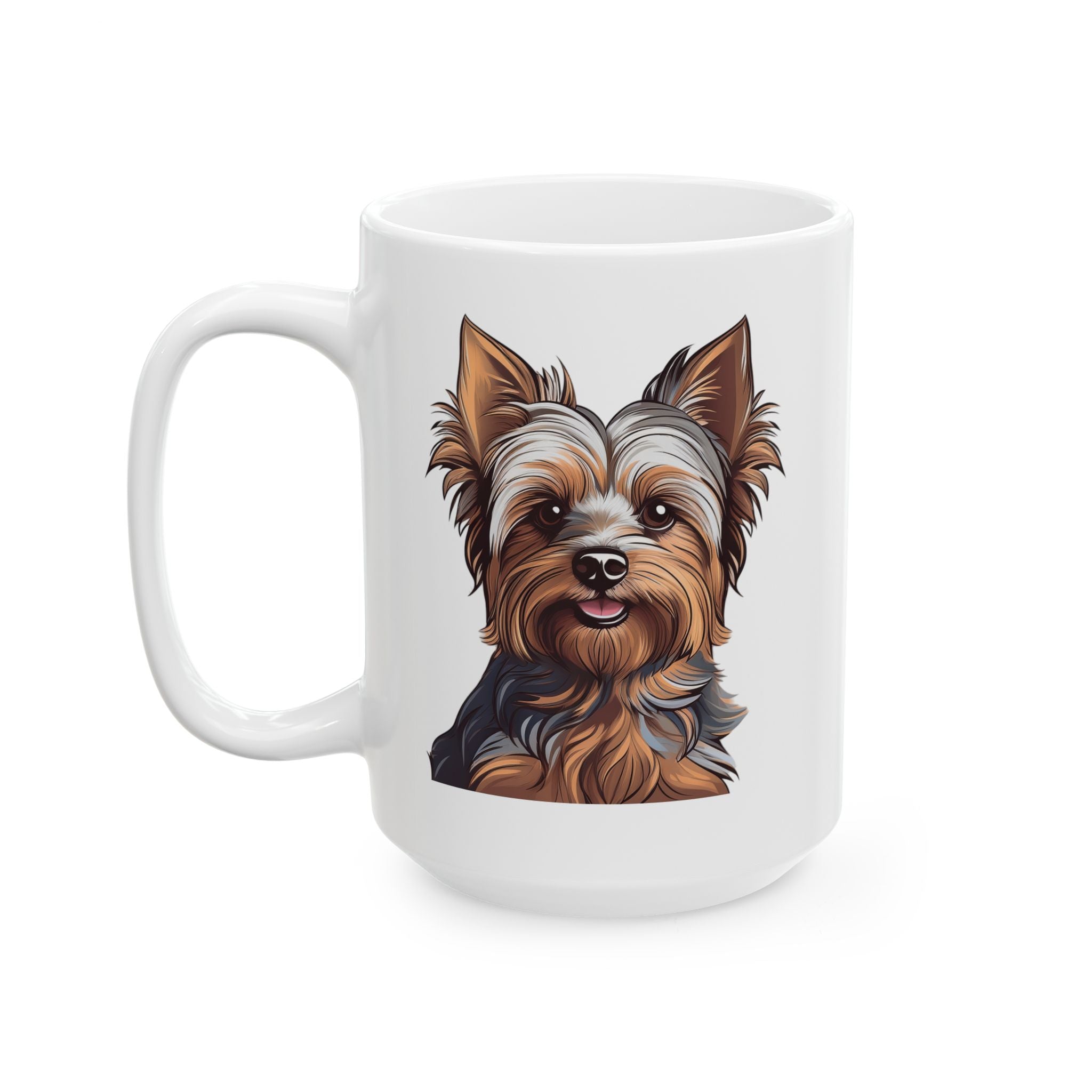Yorkie Ceramic Mug, (11oz, 15oz)