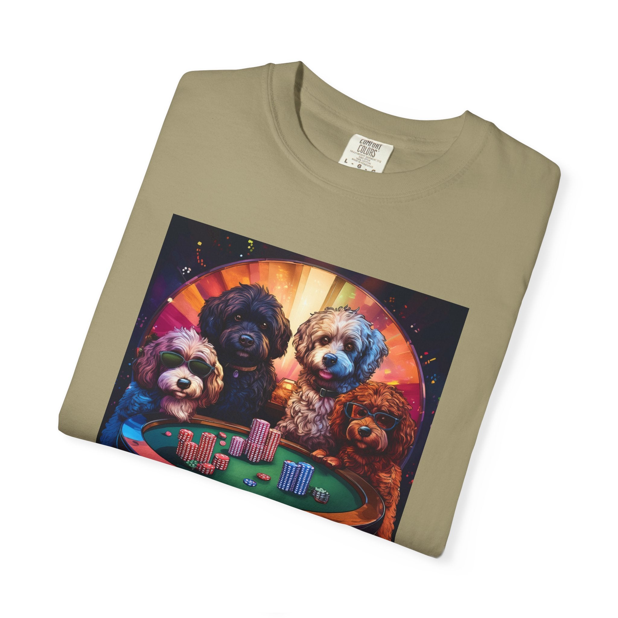 Doodle Poker Game Unisex Garment-Dyed T-shirt