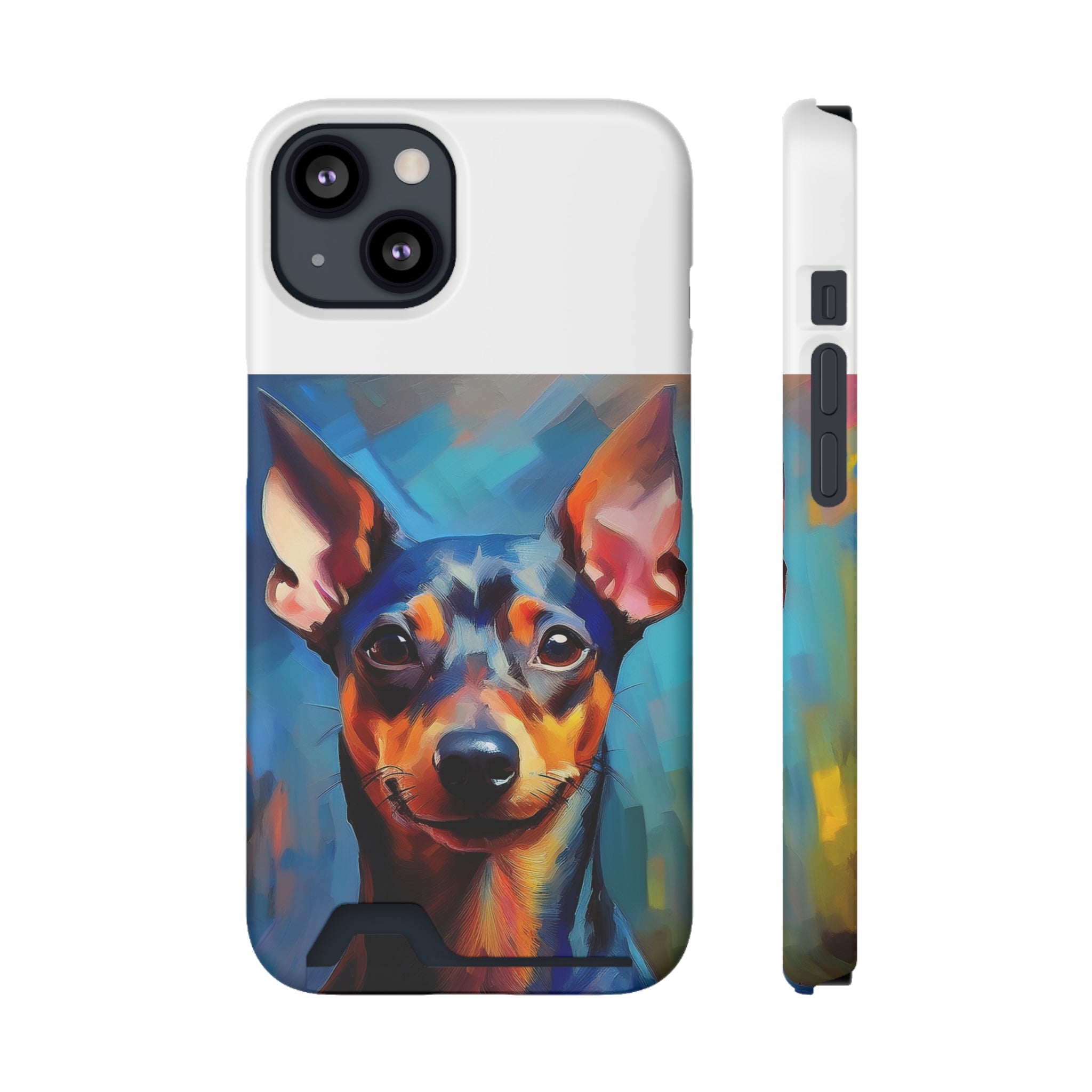 Miniature Pincher Phone Case with Card Holder