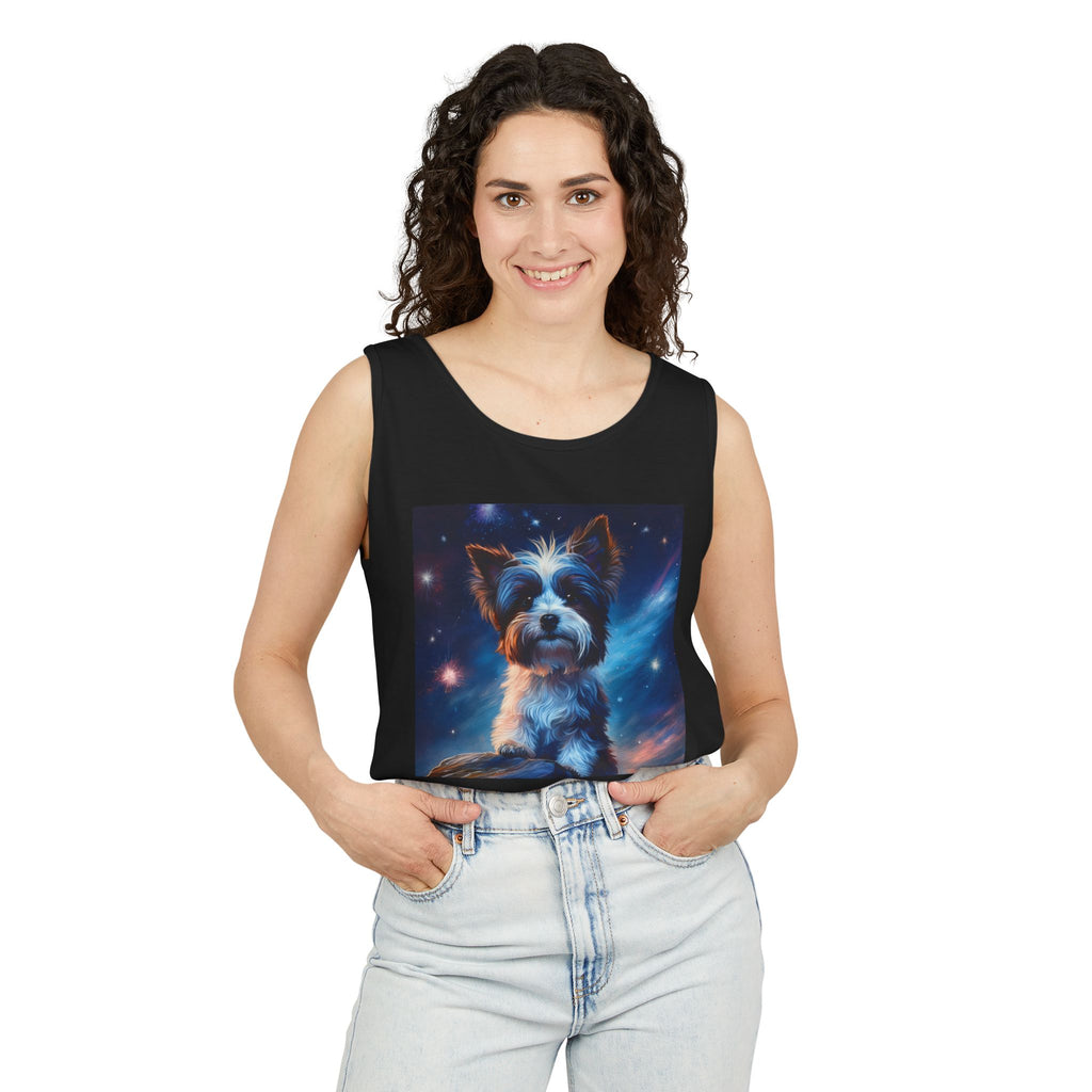 Biewer Terrier Stary Night Unisex Tank Top