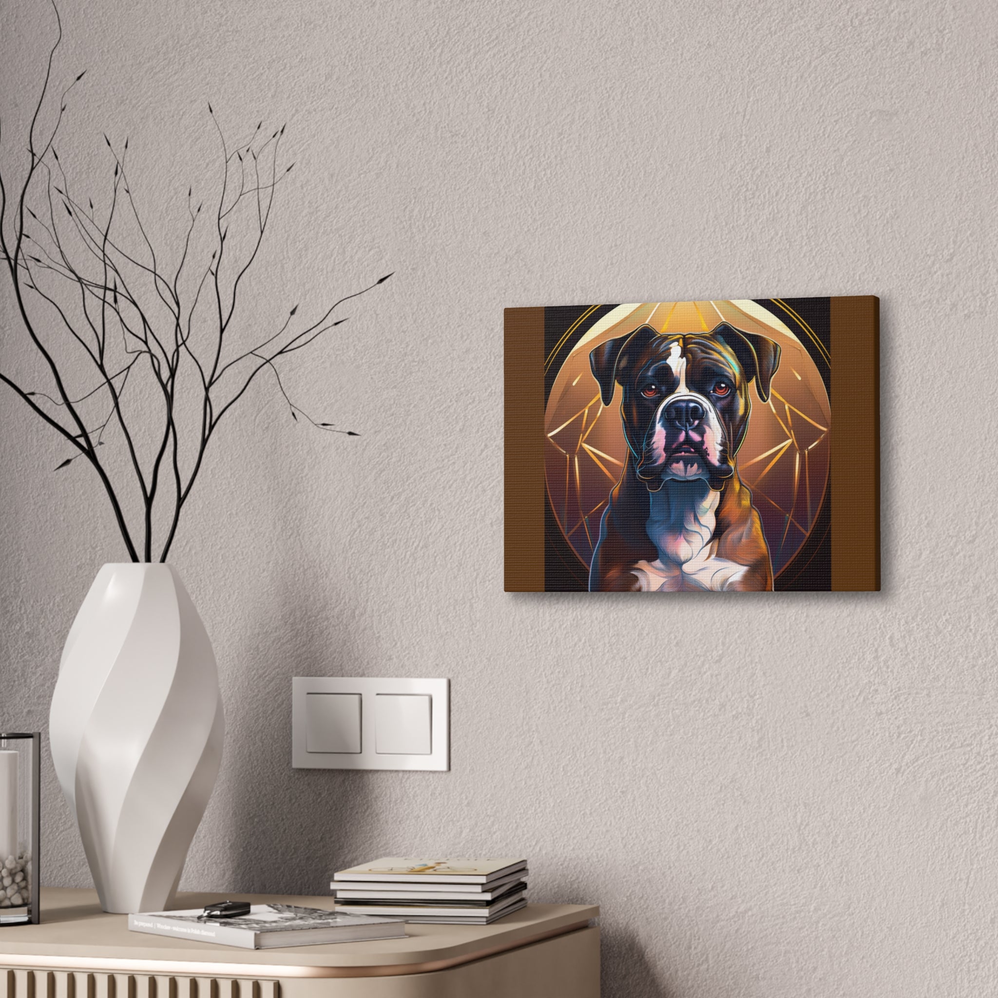 Brindle Gold Canvas Painting