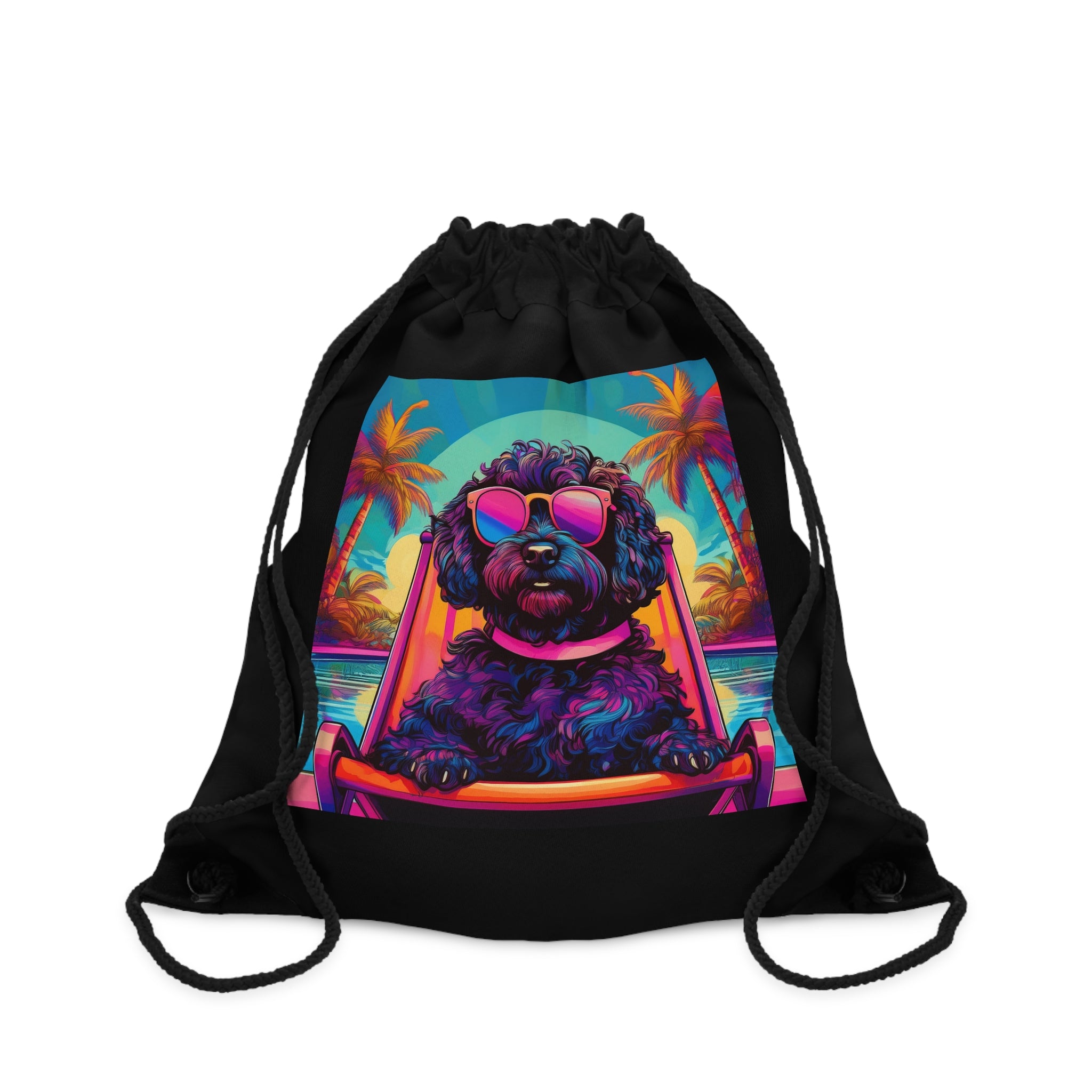 Doodle Poolside Drawstring Bag