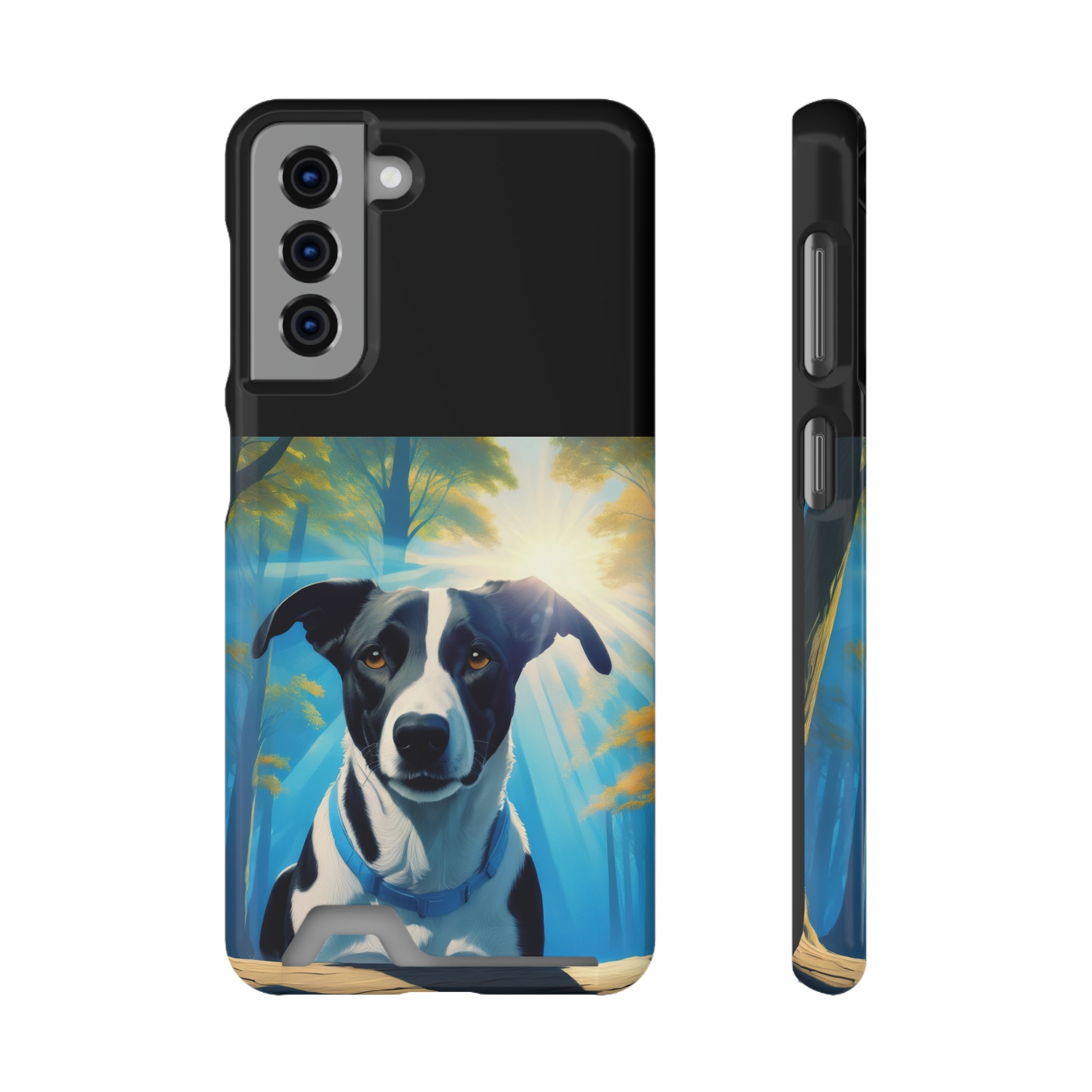 Coonhound Forest Phone Case with Card Holder