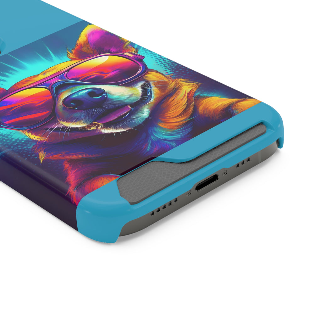 Chihuahua Cool Sunglasses Phone Case with Card Holder