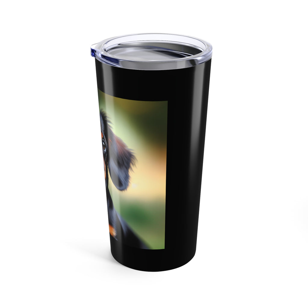 Dachshund Black/Brown Tumbler 20oz