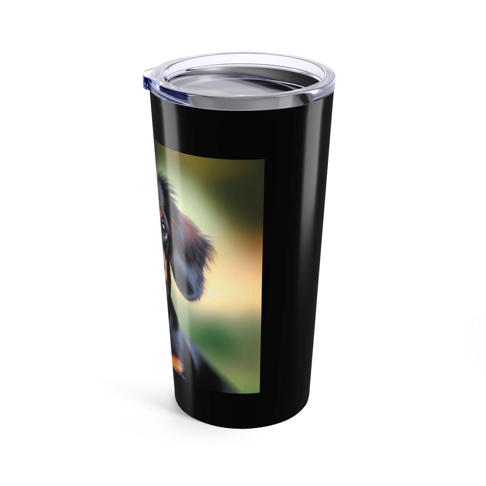Dachshund Black/Brown Tumbler 20oz