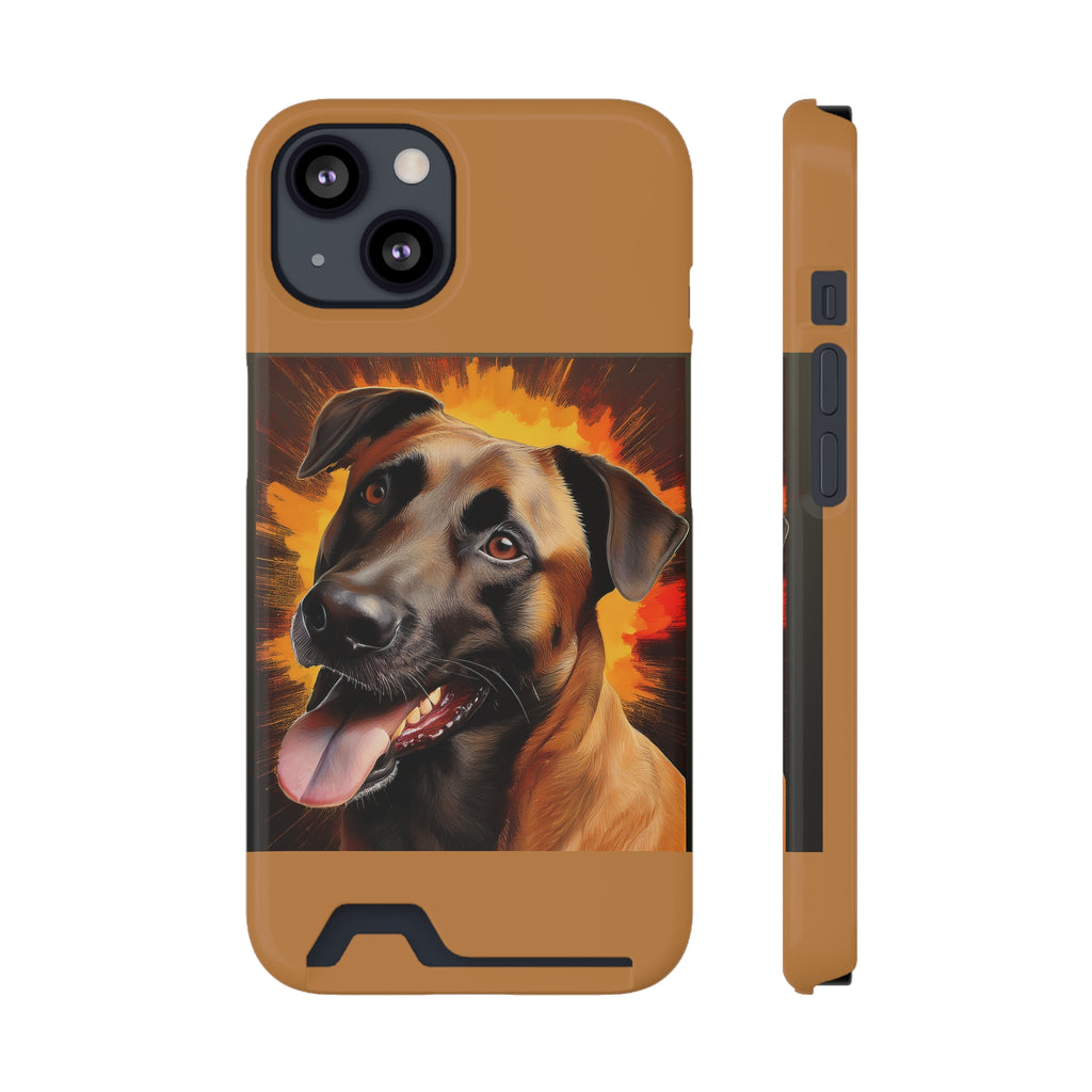 Belgian Malinois Shepherd Phone Case with Card Holder